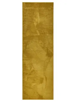 Tappeto in peluche sintetico Furry Giallo