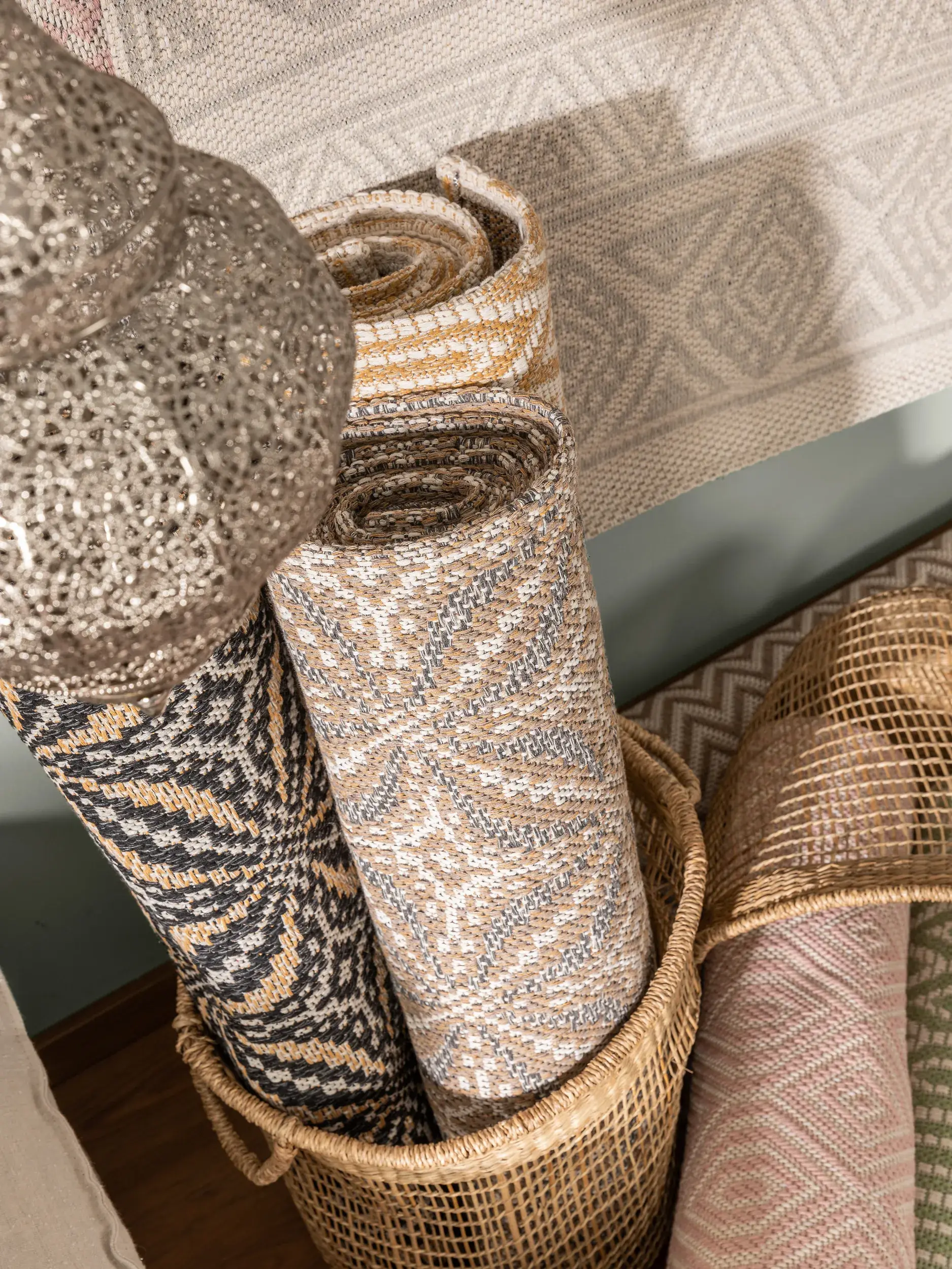 Teppich Cooper aus 100% Baumwolle in Beige von benuta Nest