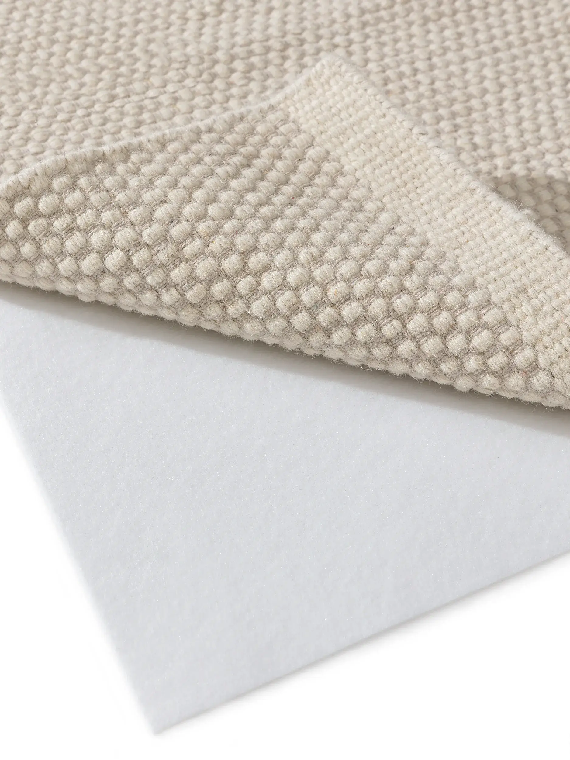 Teppichunterlage Prima Weiß im Design  aus 100% Polyester von benuta