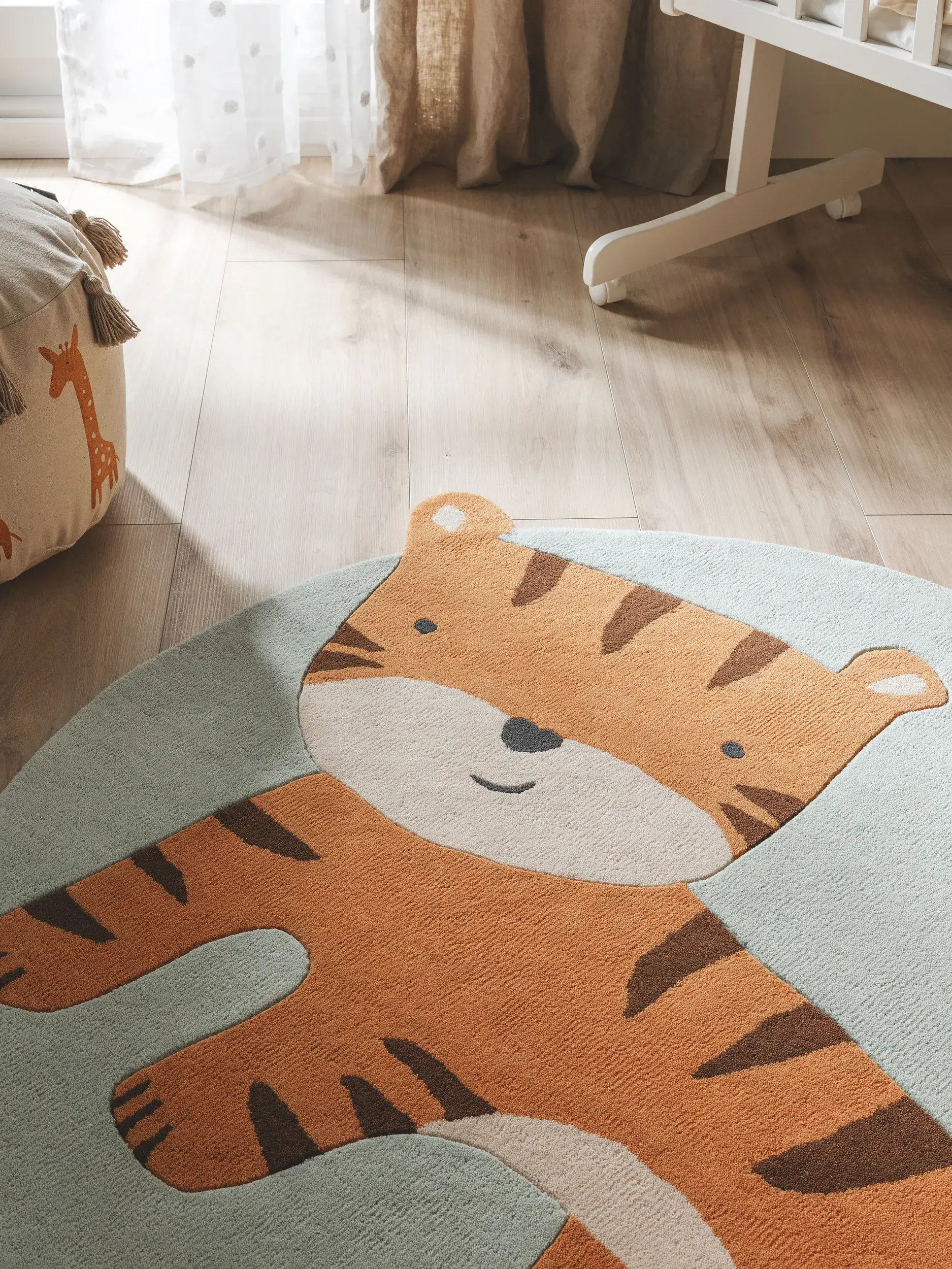 Teppich aus 100% Wolle in Multicolor mit 100% Wolle hohem Flor von Lytte