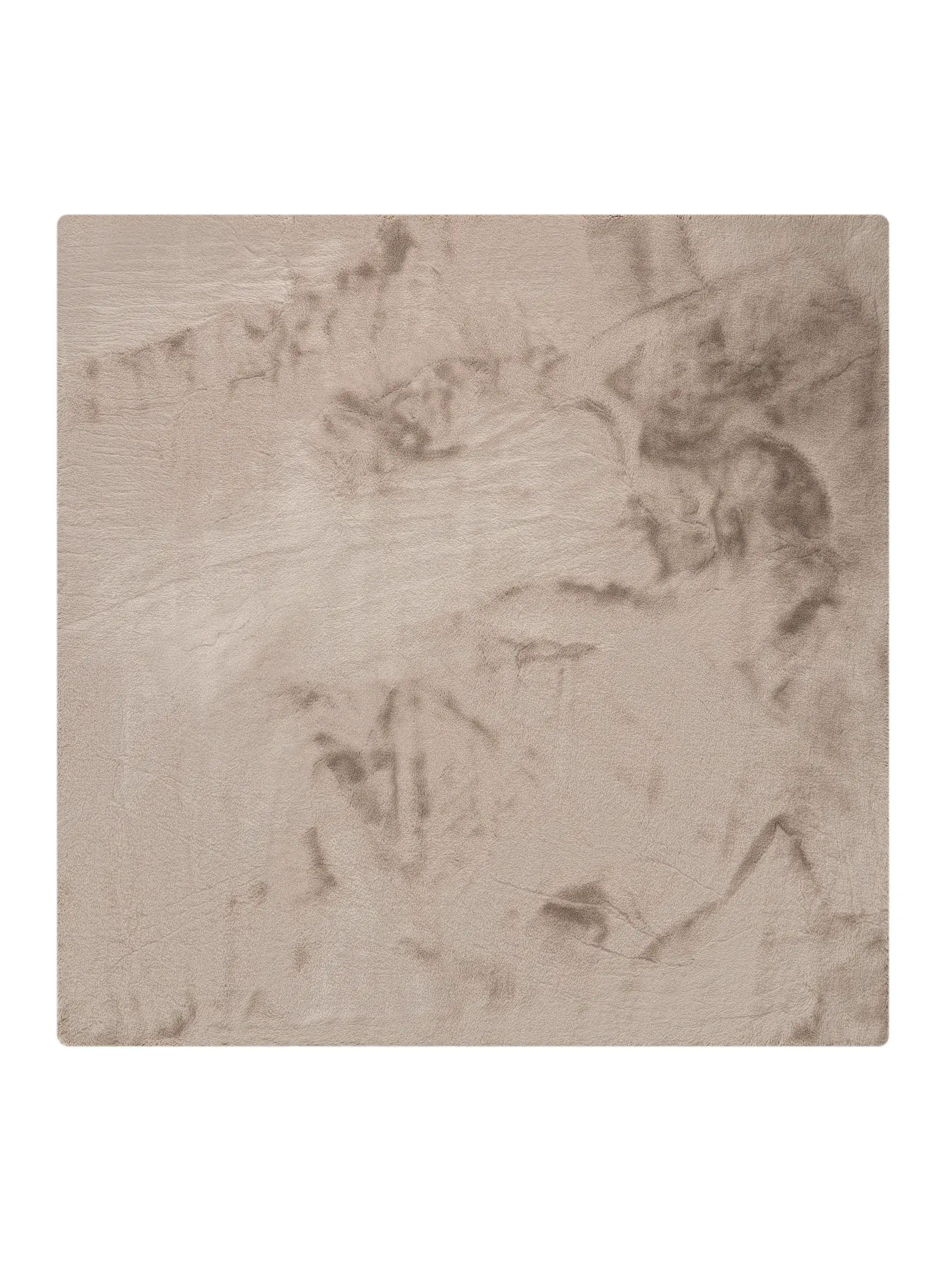 Teppich Dave aus 100% Polyester in Taupe von benuta Nest