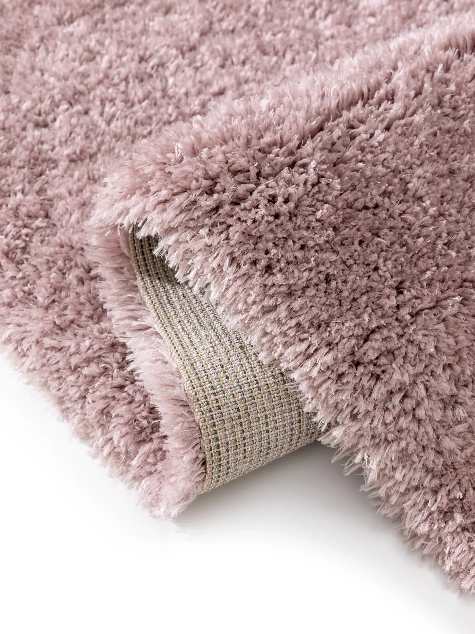 Rug made of 100% Polyester in Pink with a 100% Polyester high pile by benuta Pop