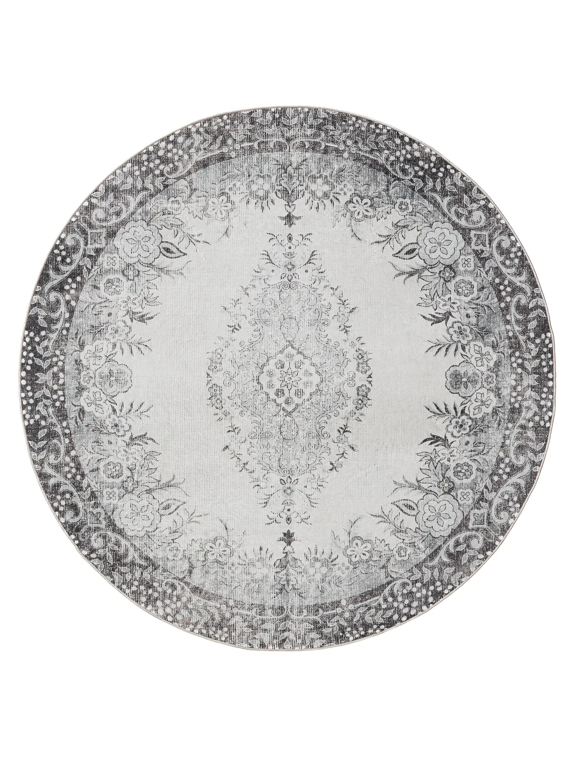 Rug made of 100% Polyester in Black with a 100% Polyester high pile by benuta Basic