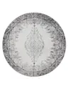Washable Rug George Black/Grey