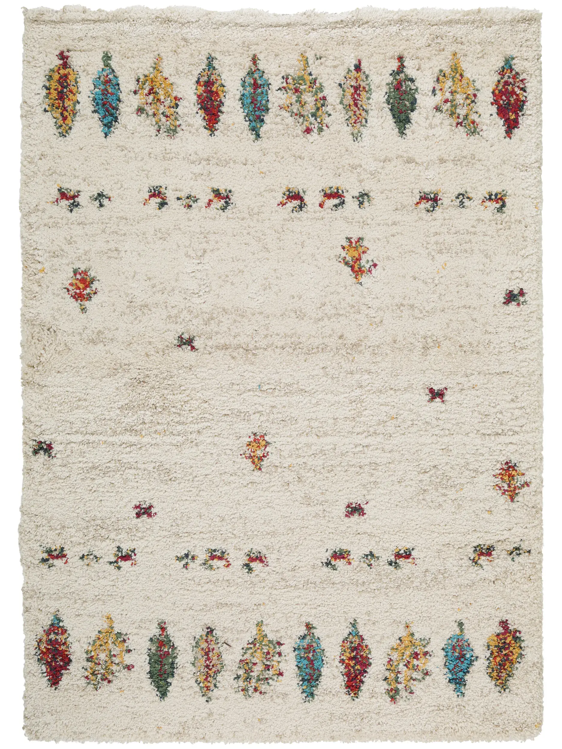 Tapis en 100% Polypropylène en Beige avec une pile de 100% Polypropylène de hauteur de benuta nest