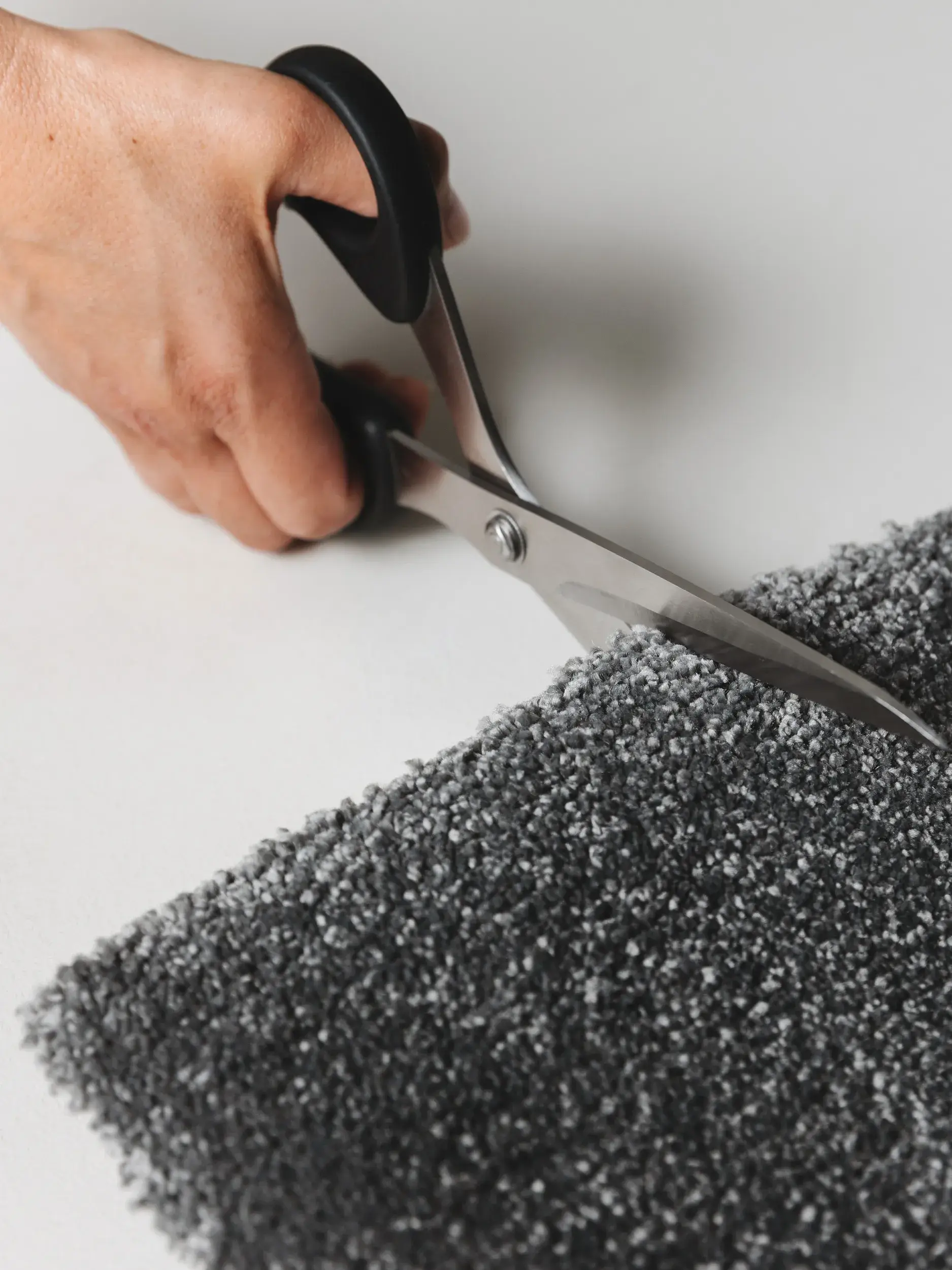 Matta av 100% Polypropen i Grå med 100% Polypropen hög lugg från benuta nest