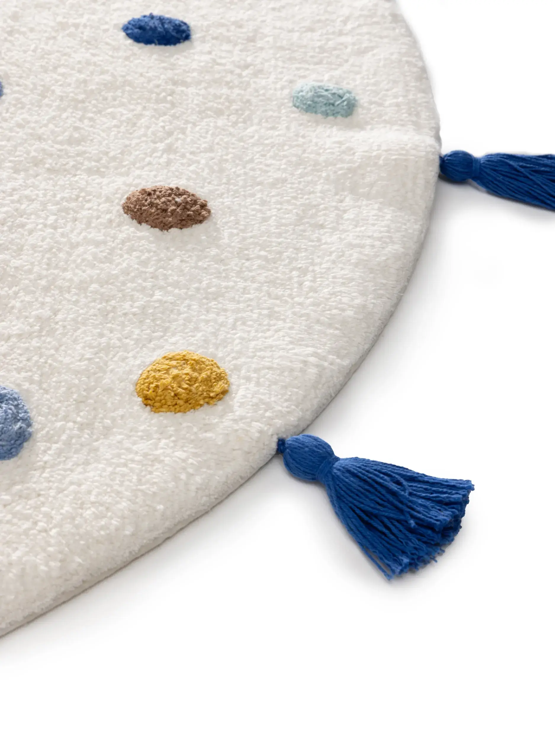 Rug made of 100% Cotton (recycled) in Multicolour with a 100% Cotton (recycled) high pile by Lytte