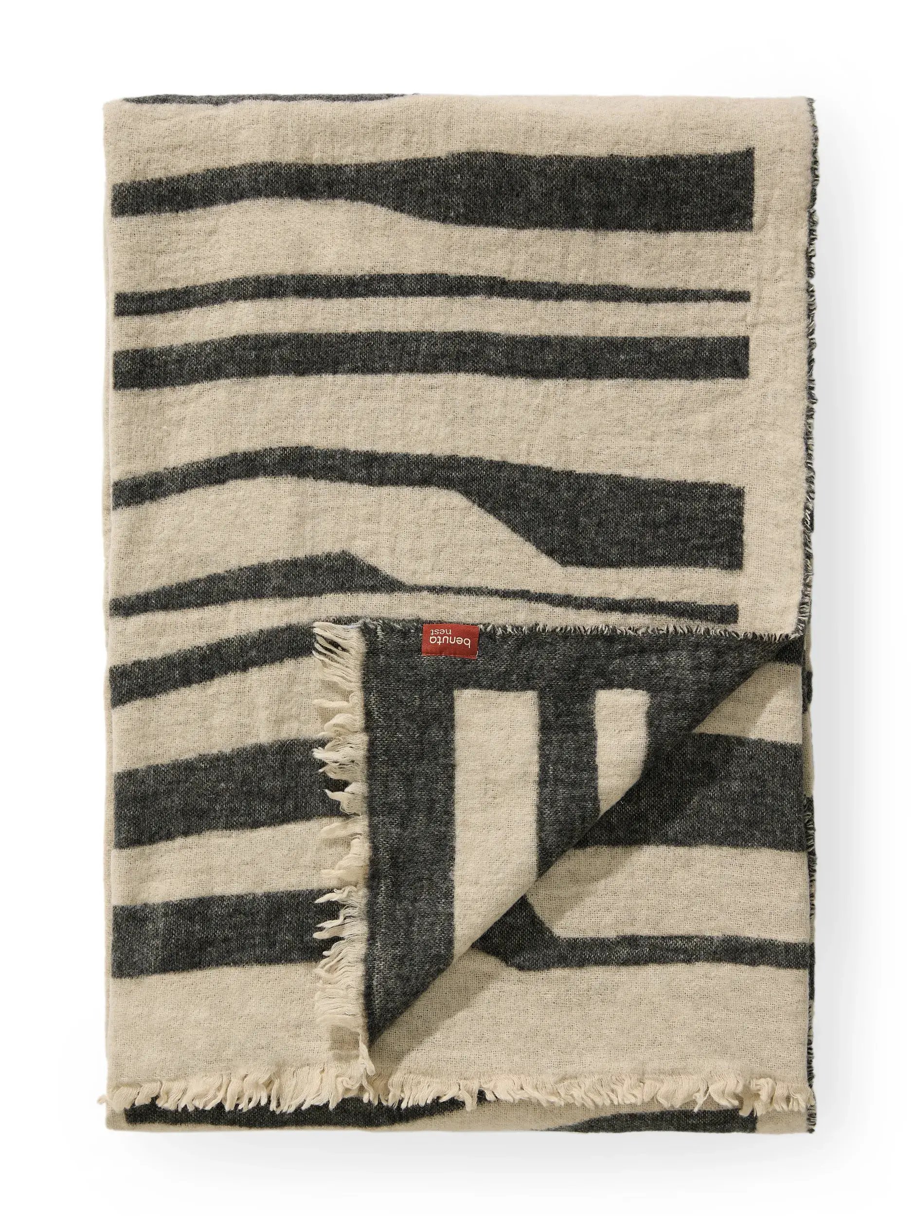 Tæppe Jana Cremehvid/Grå fra benuta nest