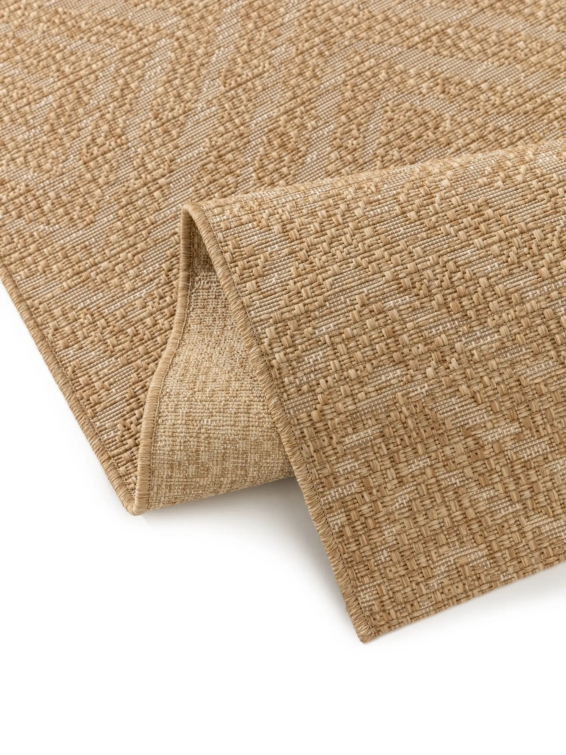Rug made of 100% Polypropylen in Brown with a 100% Polypropylen high pile by benuta Nest