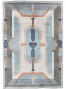 Tapis Mara Multicouleur/Bleu