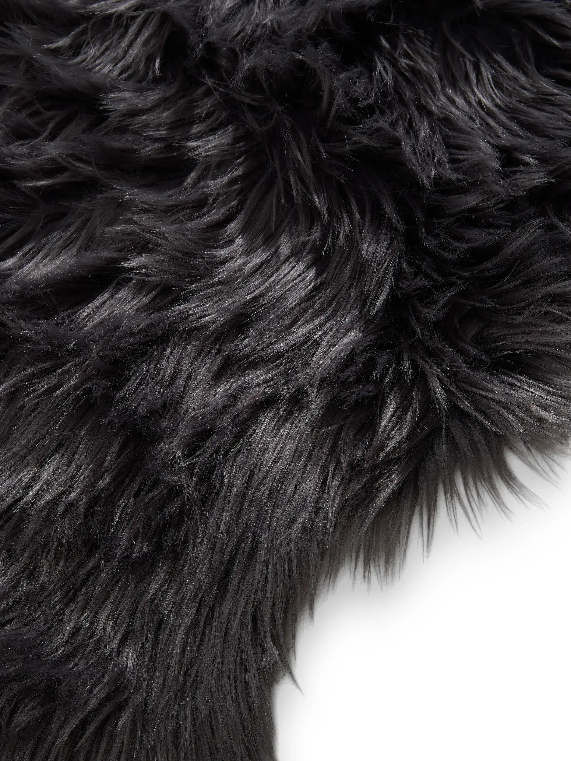 Rug made of 70% Polyacryl, 30% Polyester in Grau with a 70% Polyacryl, 30% Polyester high pile by benuta Pop