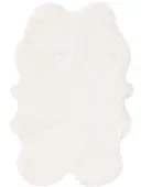 Tappeto a pelo lungo Cloudy Crema