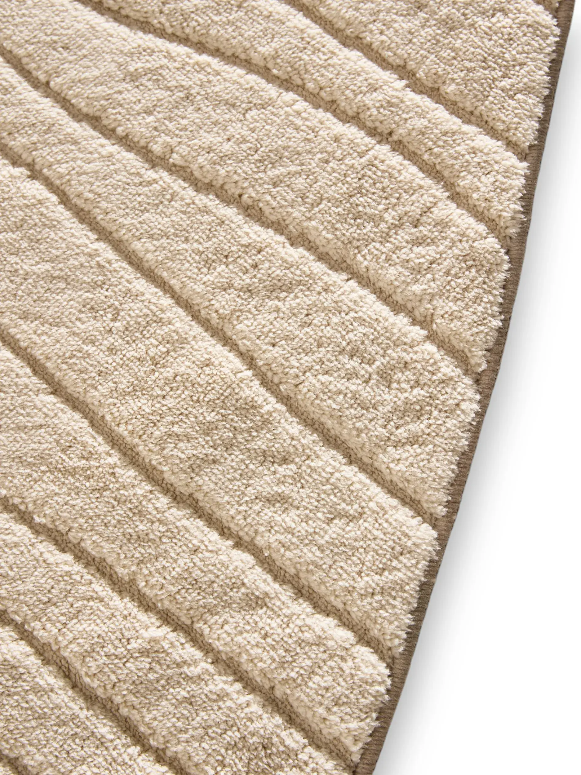 Tapete de 100% Polyester em Beige com pelo de 100% Polyester de altura da benuta Pop