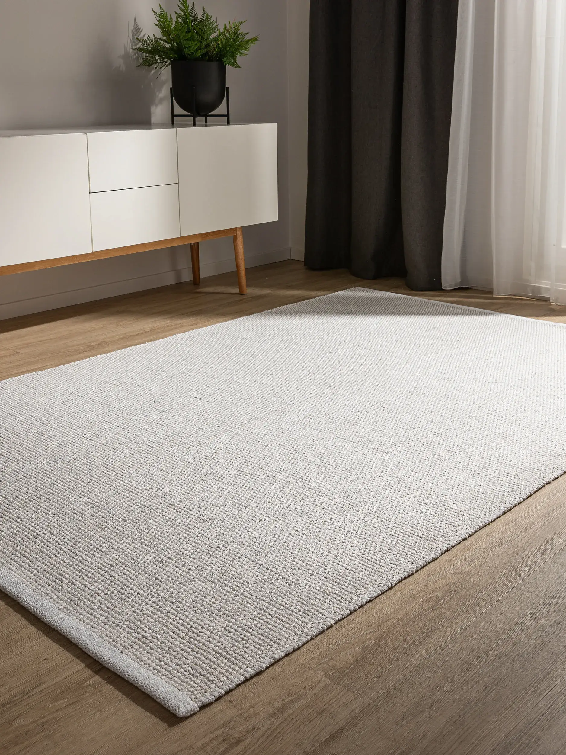 Teppich Ron aus 100% Cotton in Beige von benuta Basic