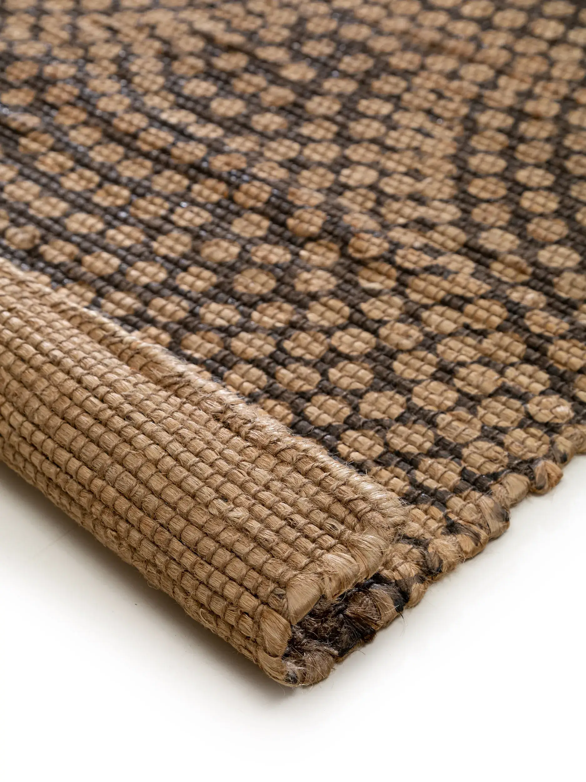 Tappeto di 100% Juta in Beige con pelo alto 100% Juta da benuta pure