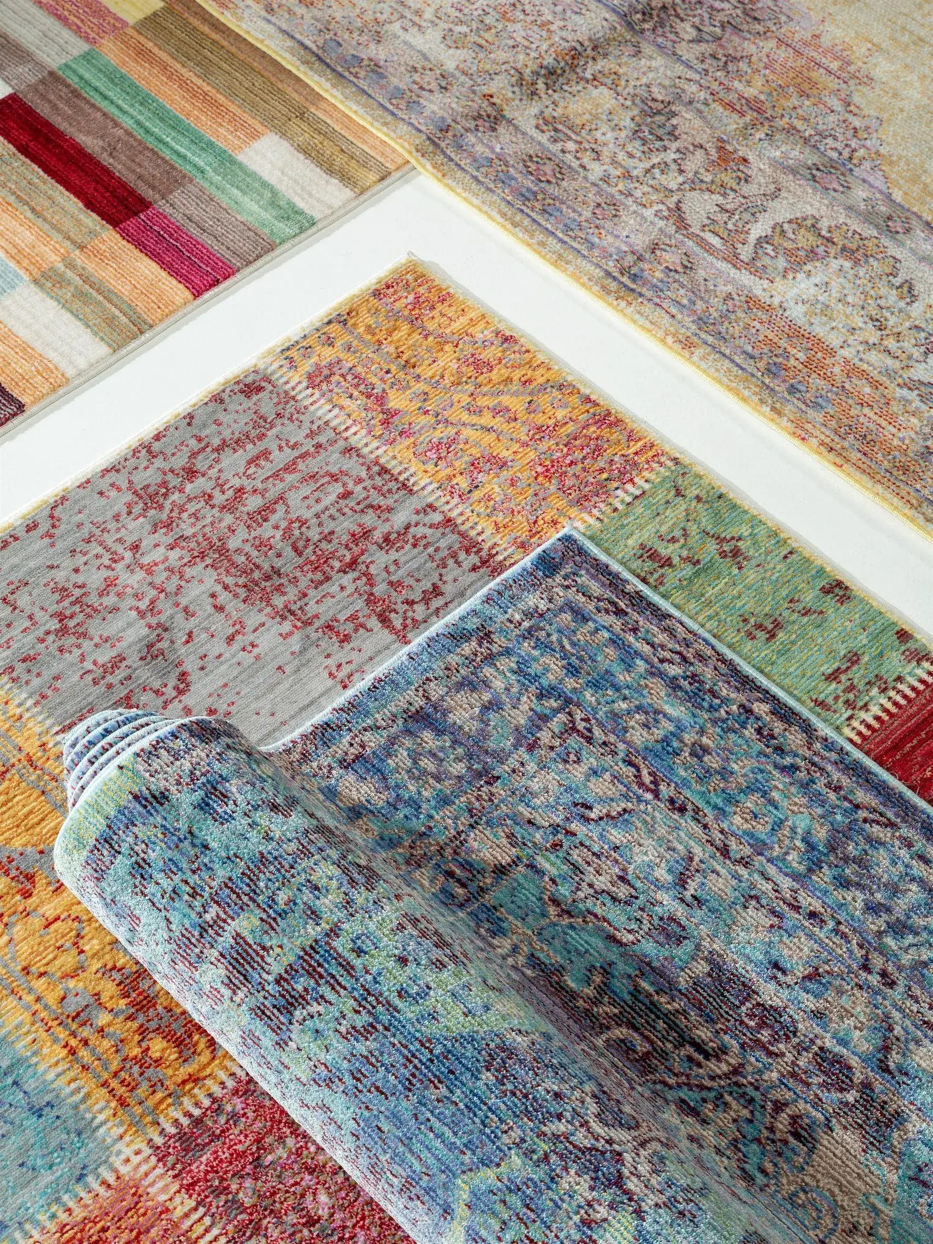 Teppich Visconti aus 100% Polyester in Blau von benuta