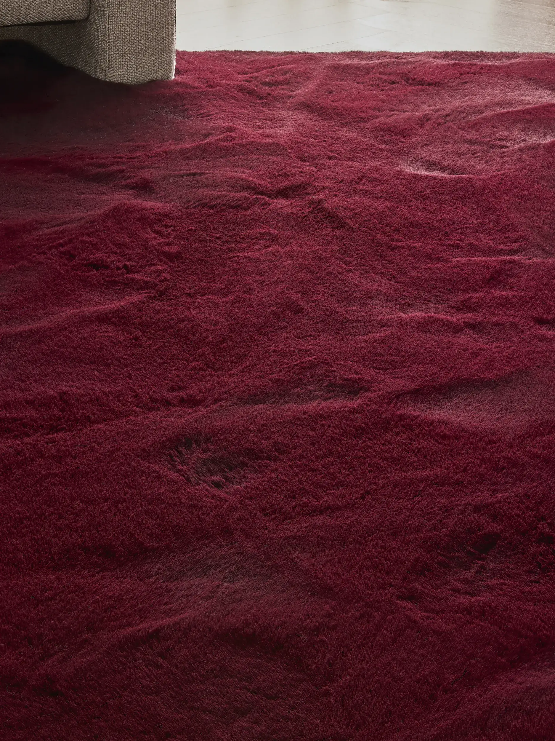 Teppich Lux aus 100% Polyester in Rot von benuta Finest