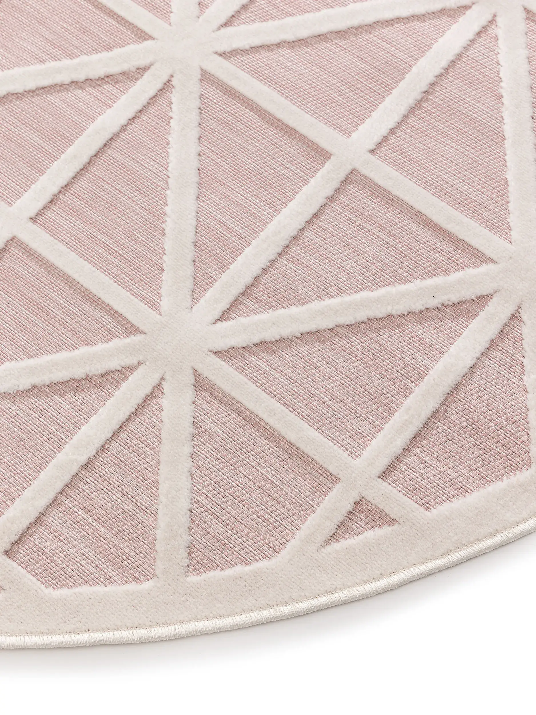 Tapete Orion de 100% Polipropileno em Cor-de-rosa da benuta POP