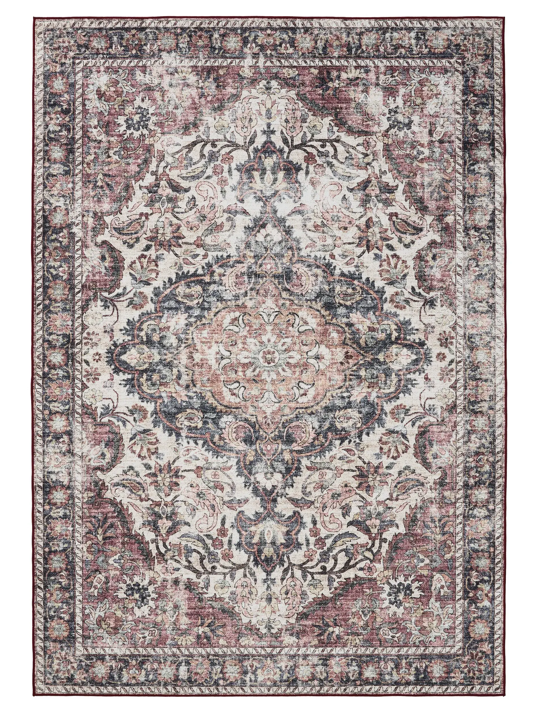 Koberec z 100% Polyester v Vícebarevné s vlasem výšky 100% Polyester od benuta Basic