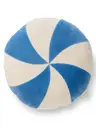 Kissen Cecilia Blau/Weiß
