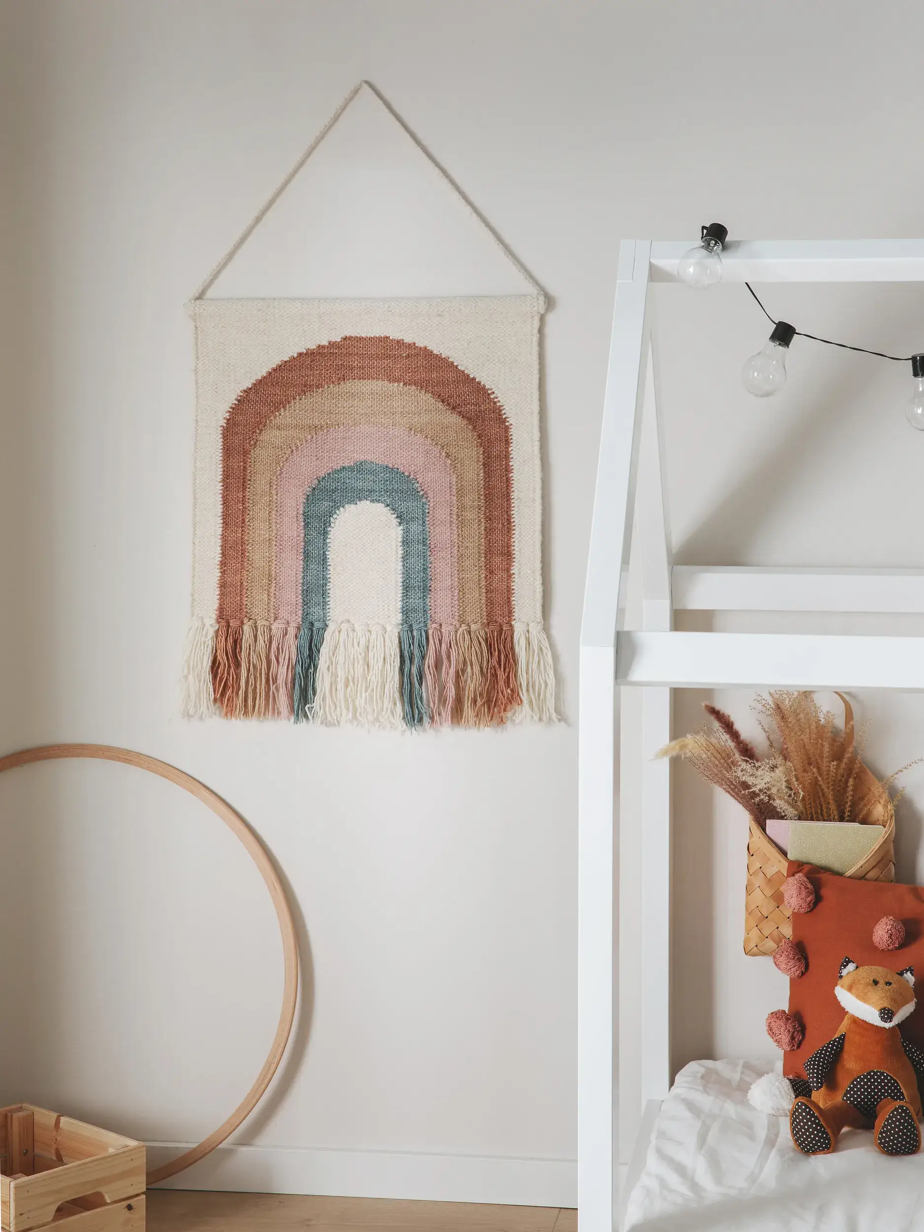 Déco de mur Rainbow Multicouleur en motif Motifenfant en 90% Laine, 10% Coton de Lytte