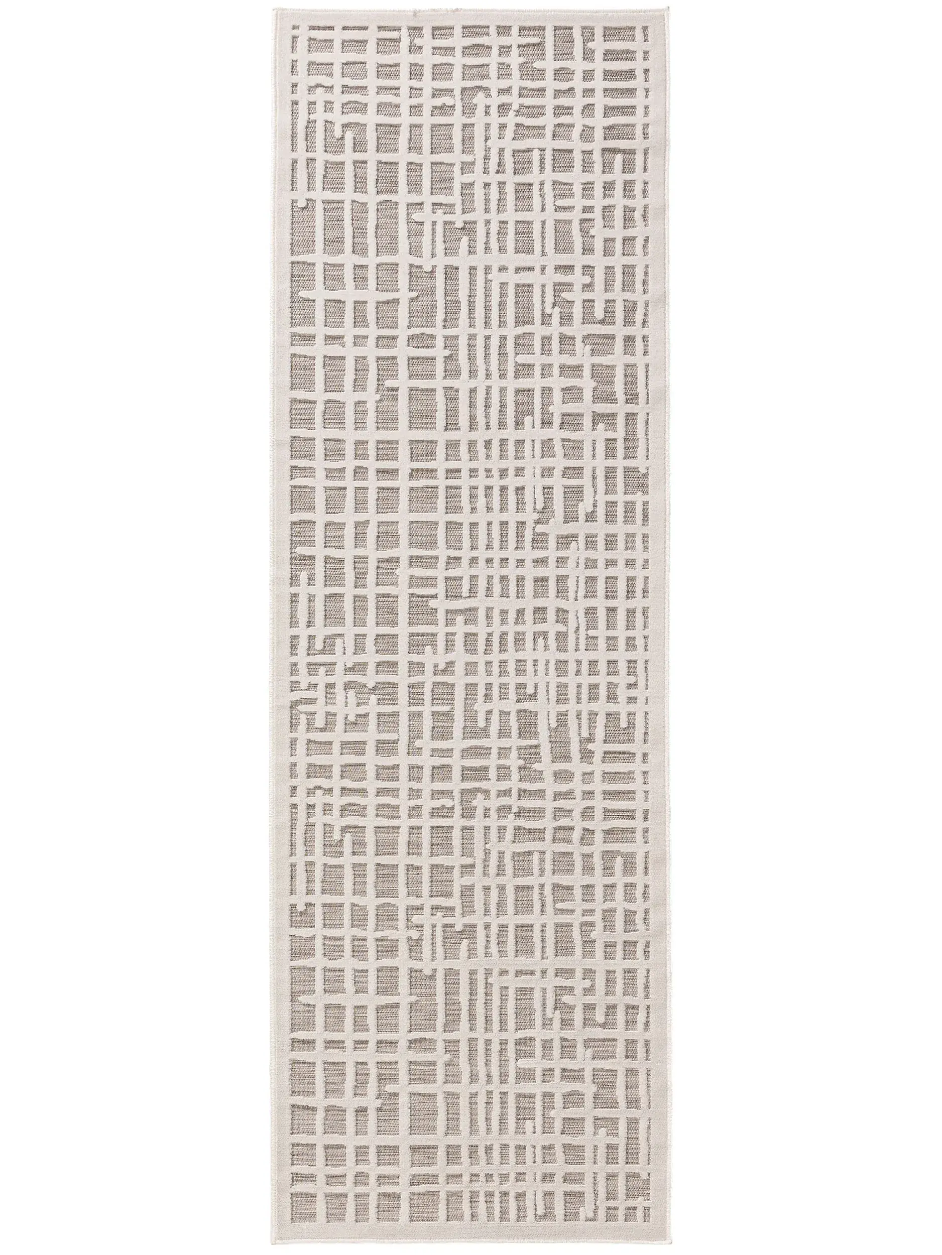 Rug made of 100% Polypropylen in Beige with a 100% Polypropylen high pile by benuta Basic