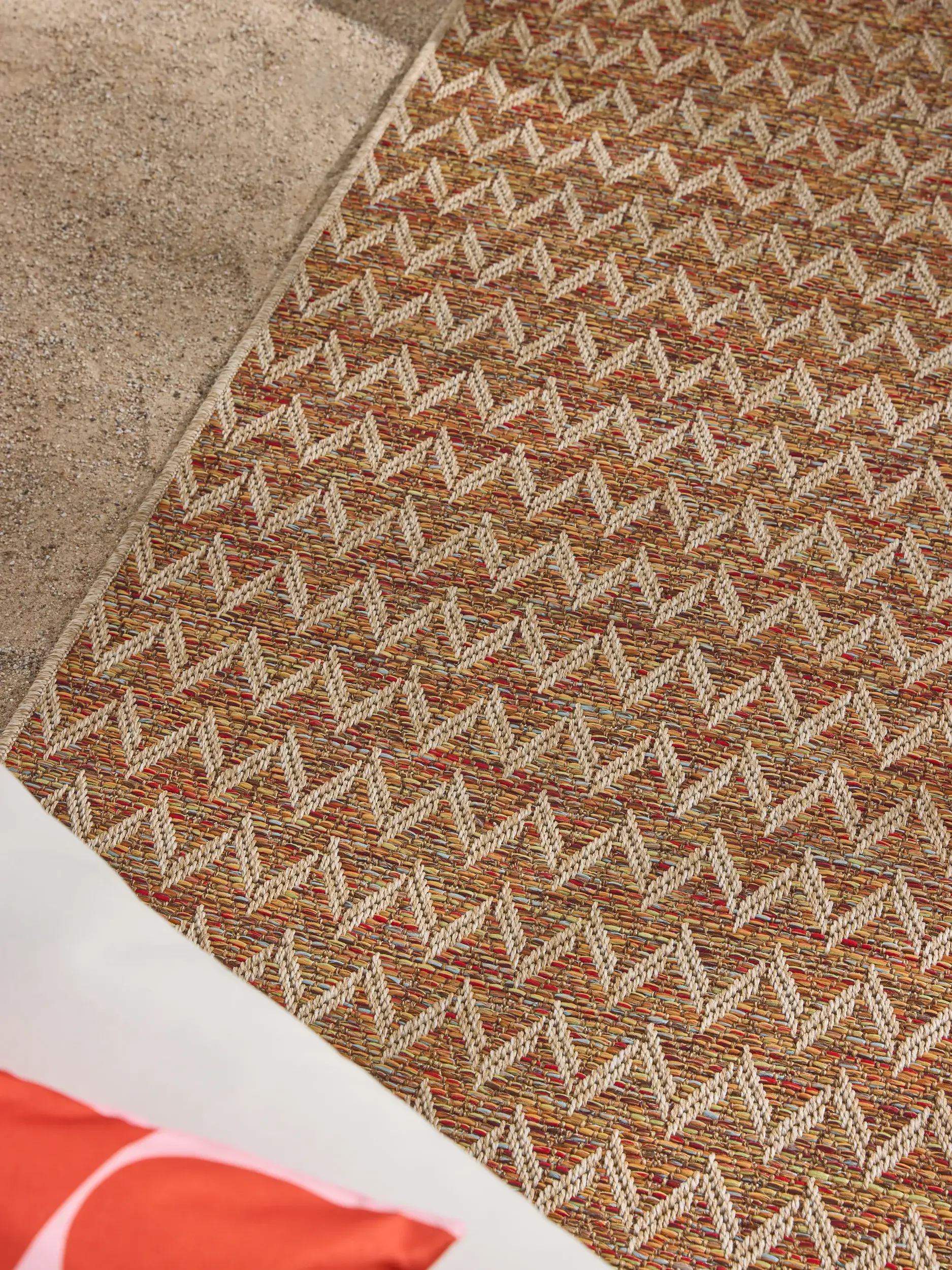 Rug made of 100% Polypropylen in Beige with a 100% Polypropylen high pile by benuta Nest