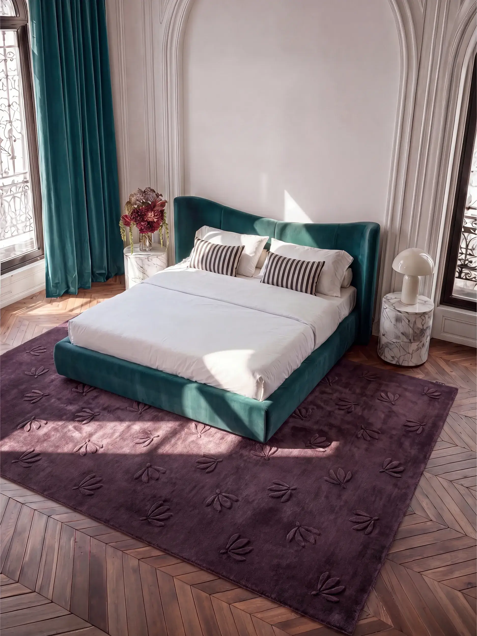 Rug Esmé made of 50% Cotton, 50% Viskose in  by benuta Finest