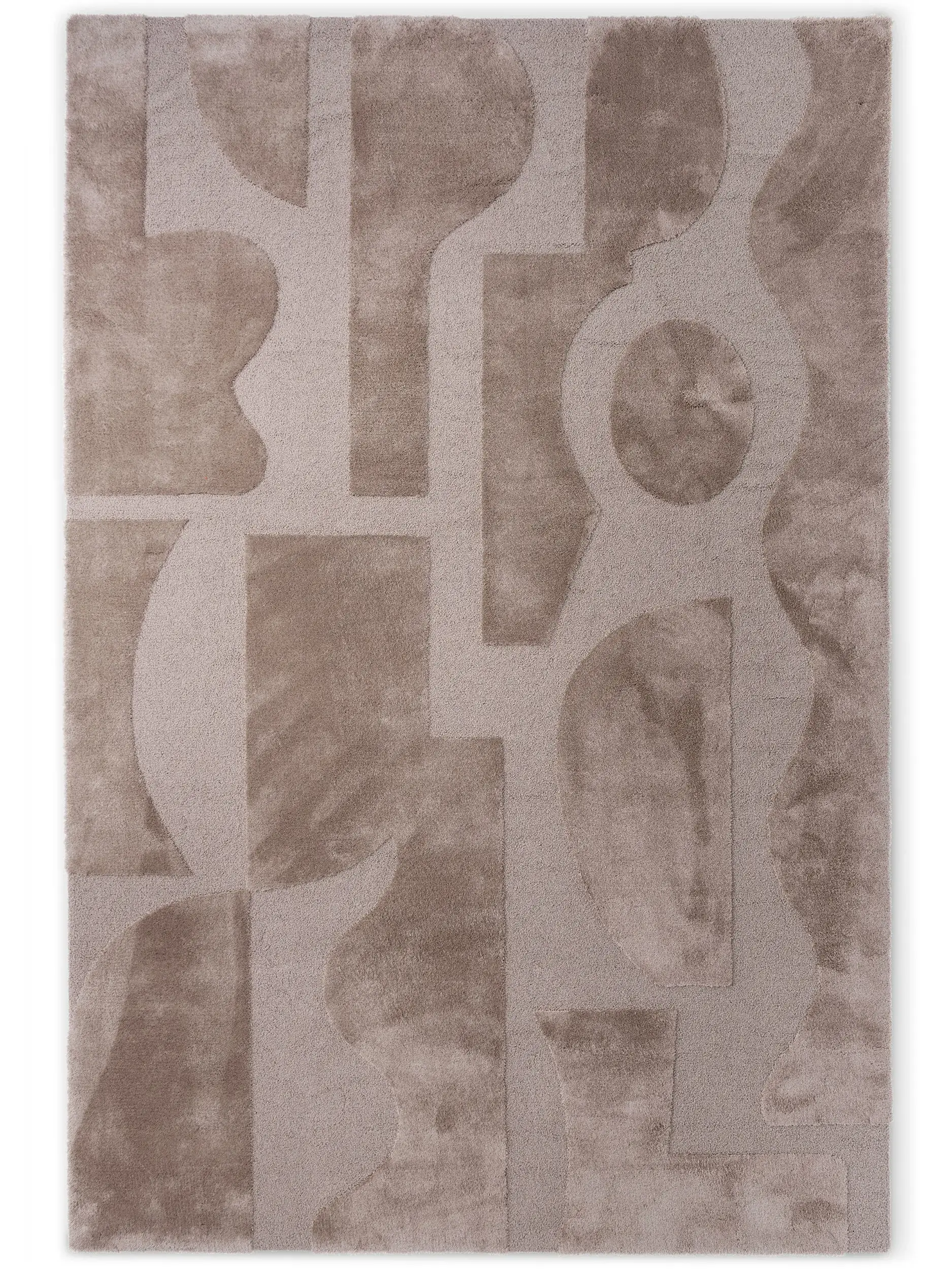Wollteppich Twinset Mural Taupe od 