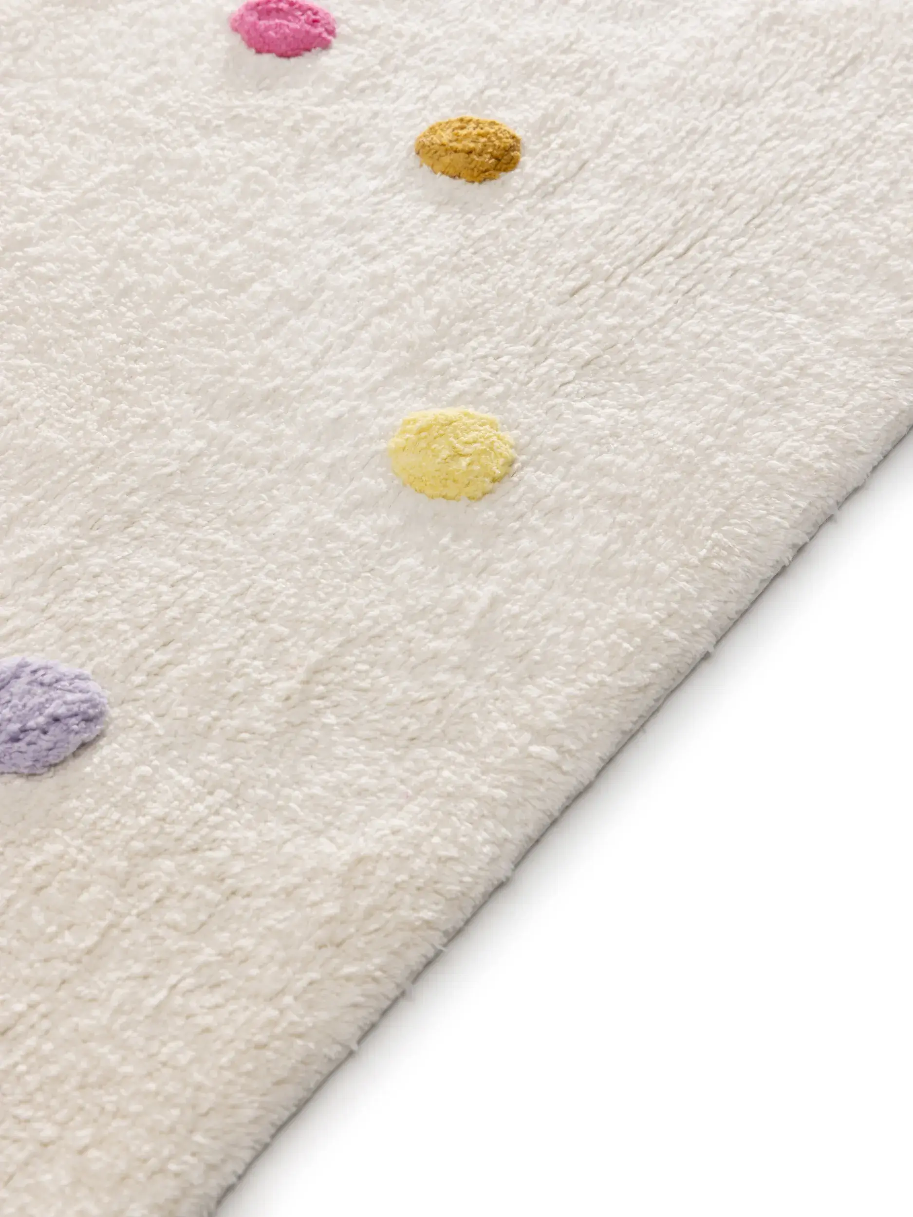 Teppe av 100% Recycelte Baumwolle i Multicolor med 100% Recycelte Baumwolle høy lugg fra Lytte