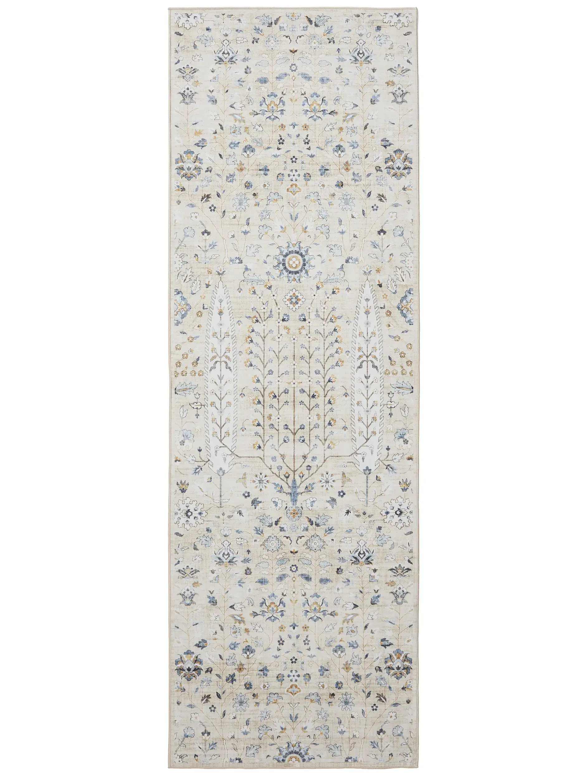 Teppe av 100% Polyester i Beige med 100% Polyester høy lugg fra benuta Basic