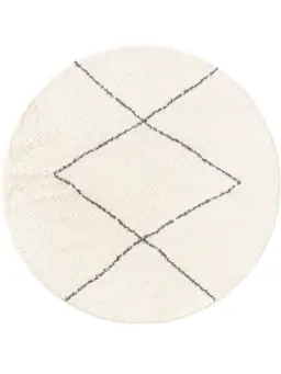 Shaggy Round Rug Benno Cream