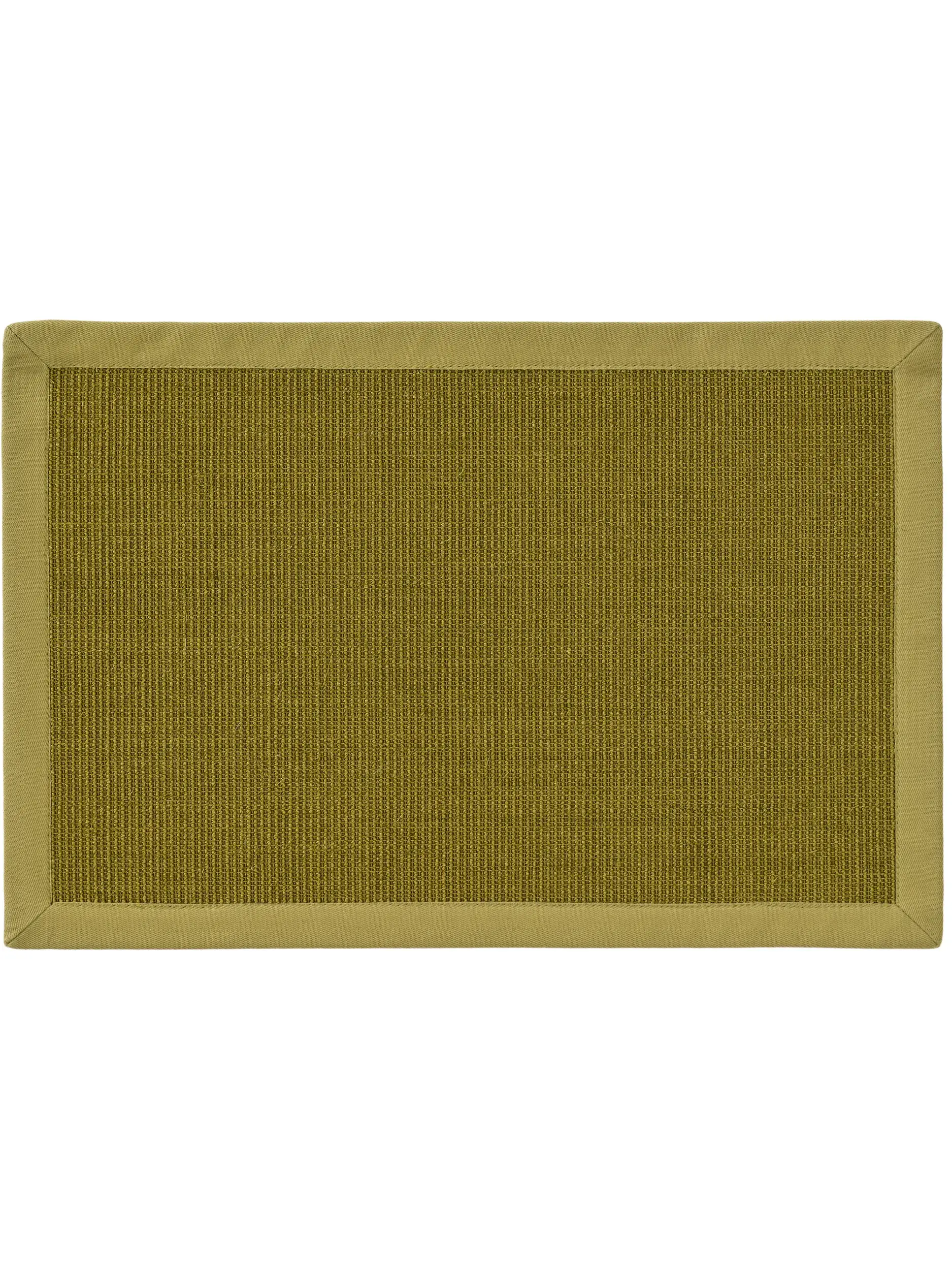 Fußmatte Sana Grün im Design Bordüre aus 100% Sisal von benuta Nest