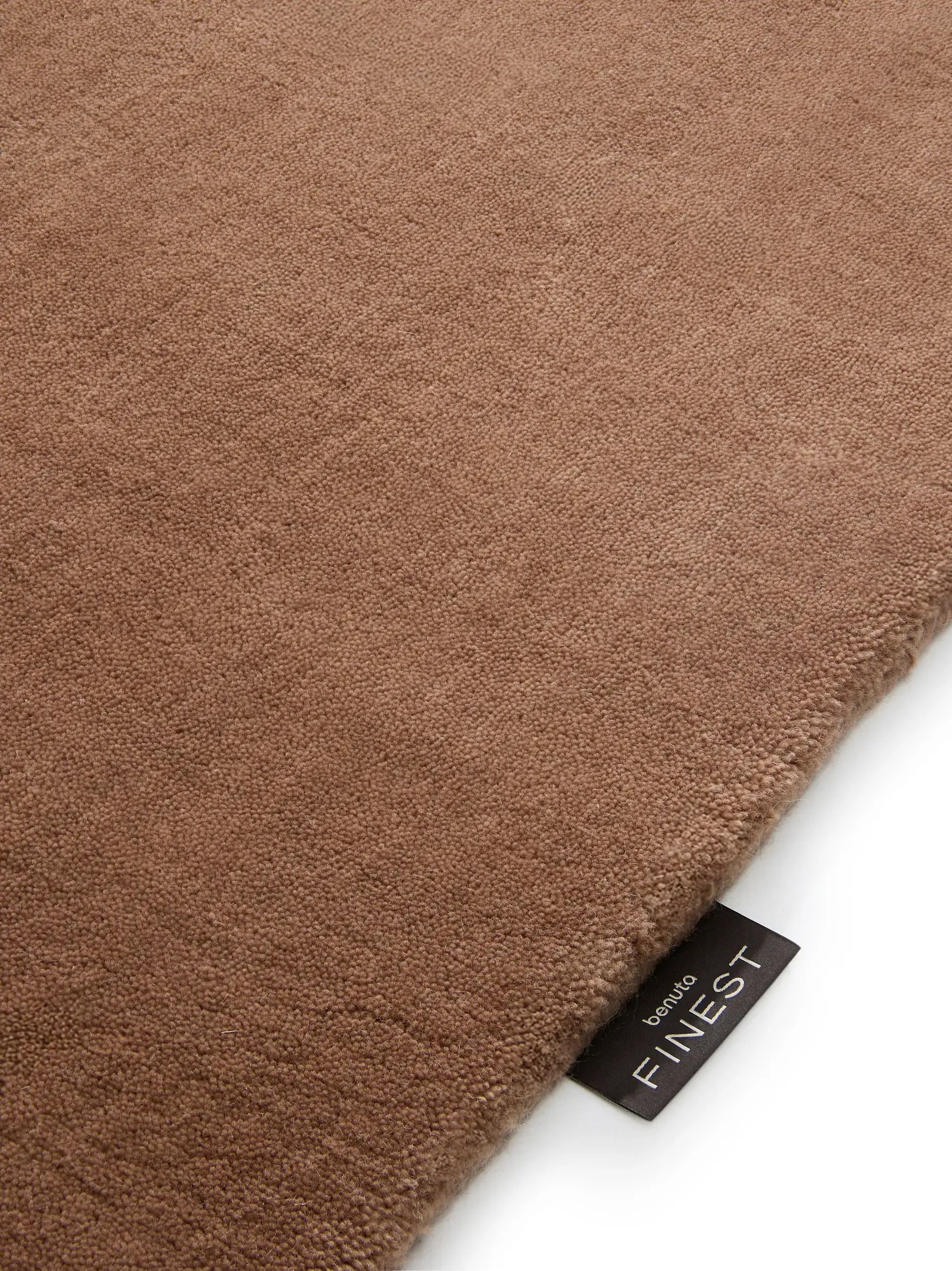 Teppich Mono aus 100% Baumwolle in Braun von benuta