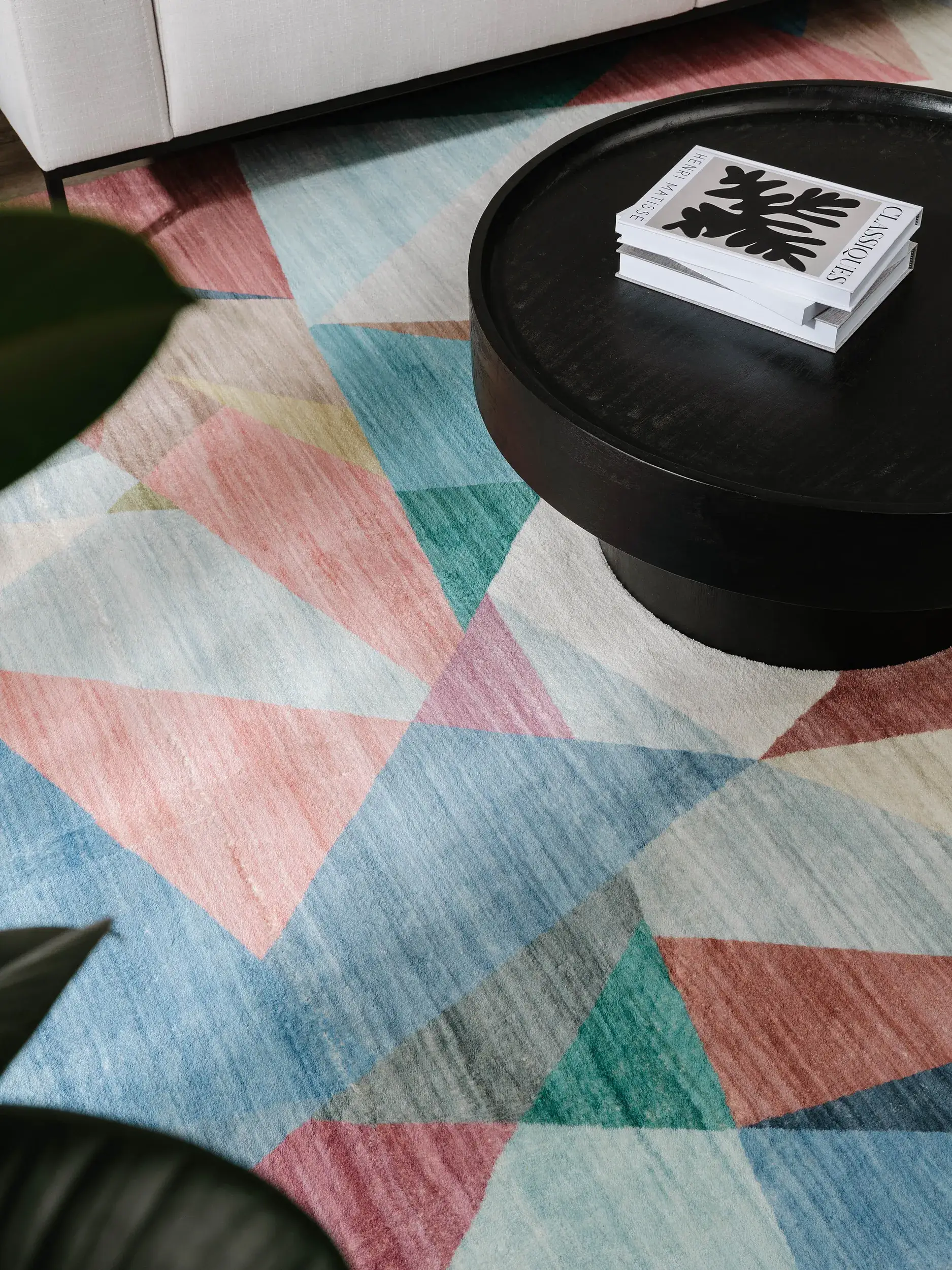 Teppich aus 100% Polyester in Multicolor mit 100% Polyester hohem Flor von benuta Pop