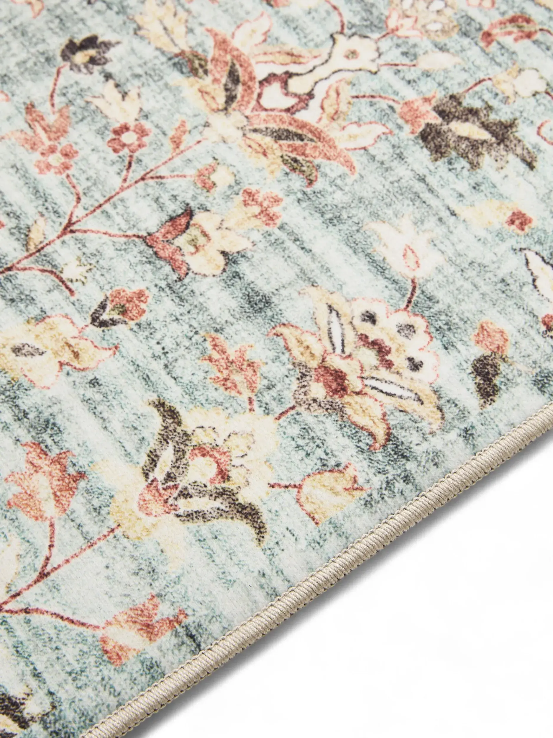 Rug made of 100% Polyester in Turquoise with a 100% Polyester high pile by benuta Basic