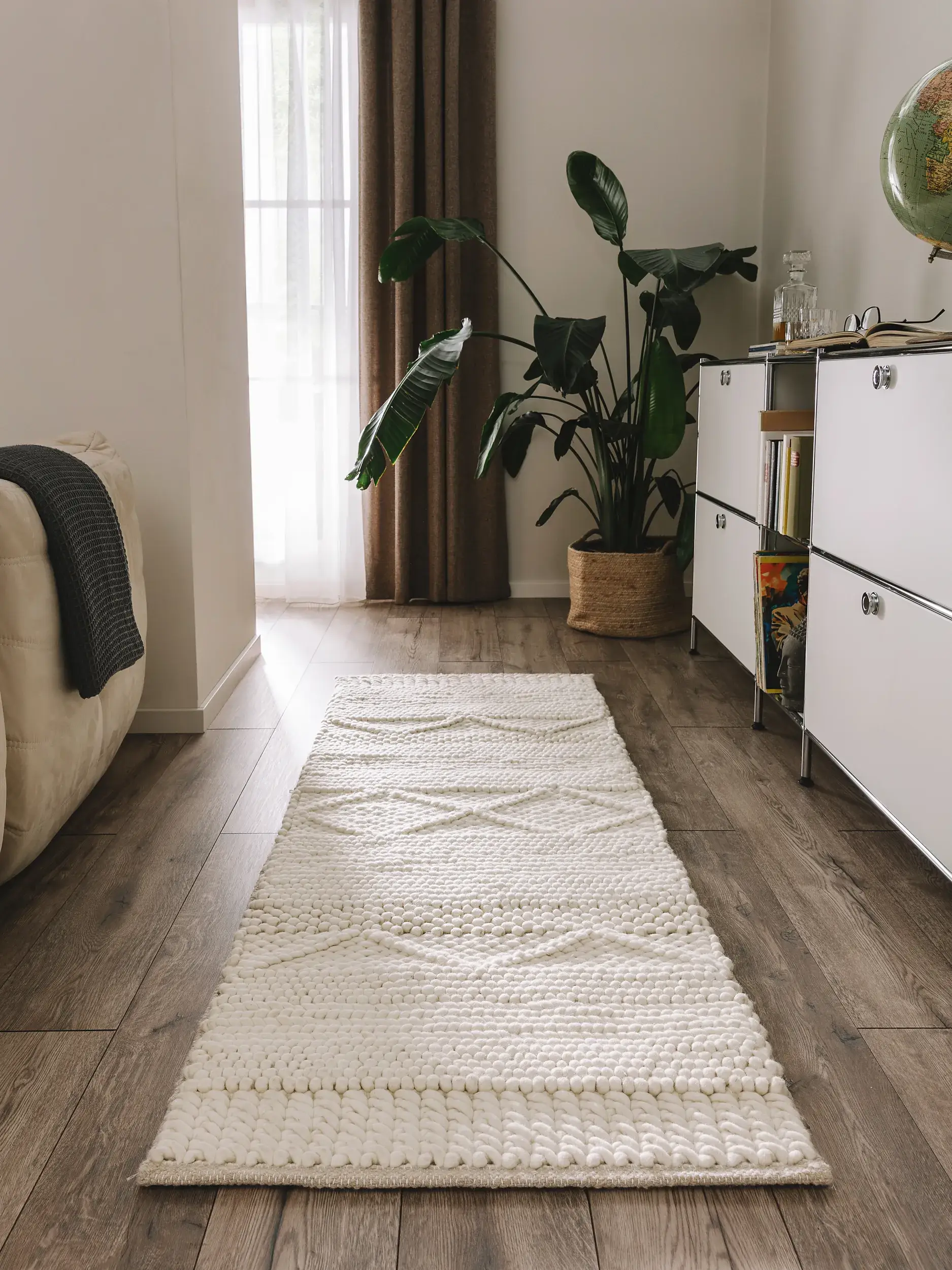 Teppich Alva aus 100% Wolle in Beige von benuta Pure