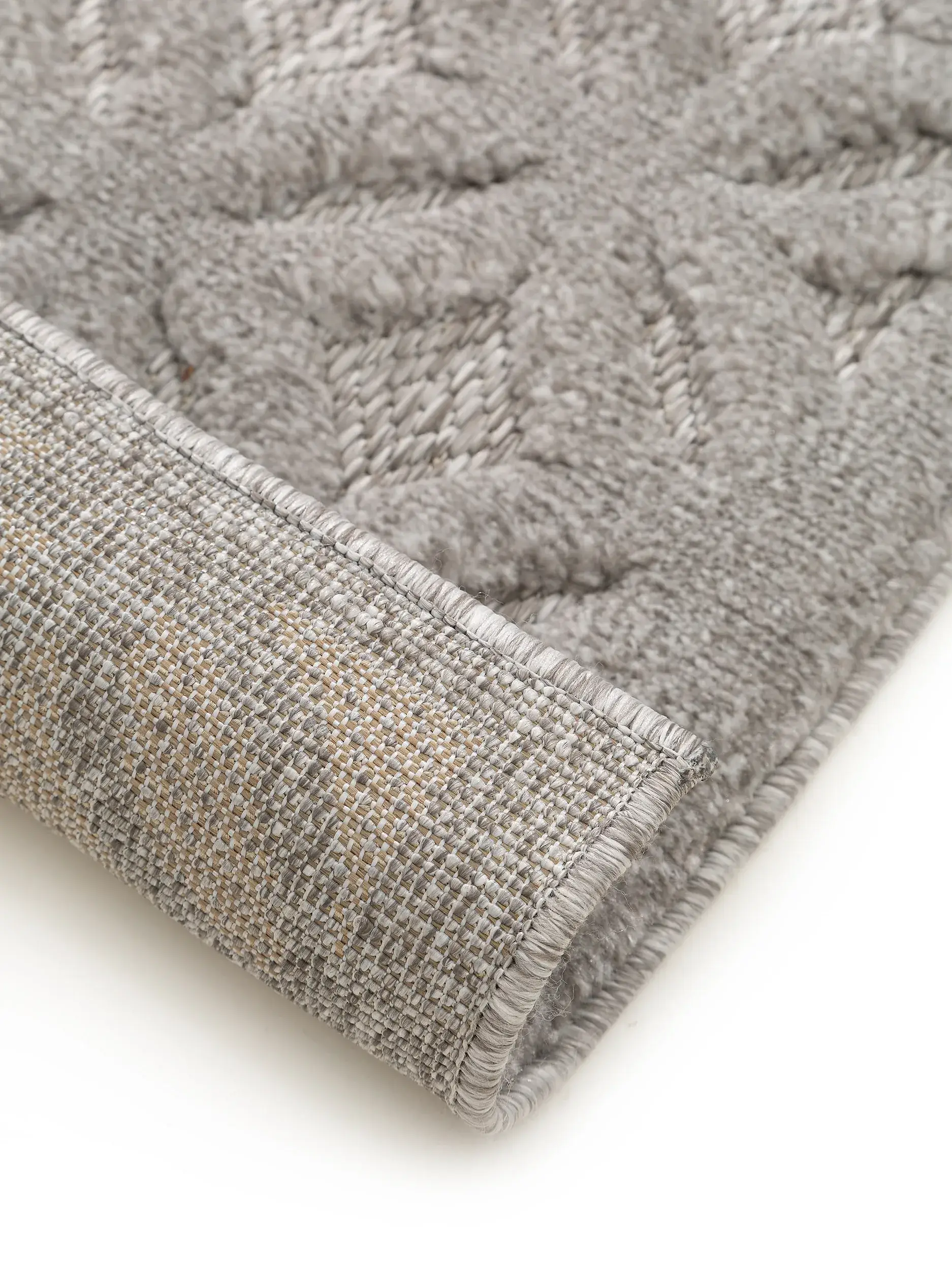 Teppich Bonte aus 100% Polypropylen in Grau von benuta Nest