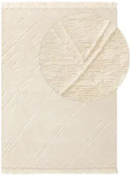 Uldtæppe Maroc Ivory