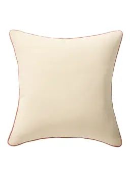 Pude Ines Cremehvid/Terracotta