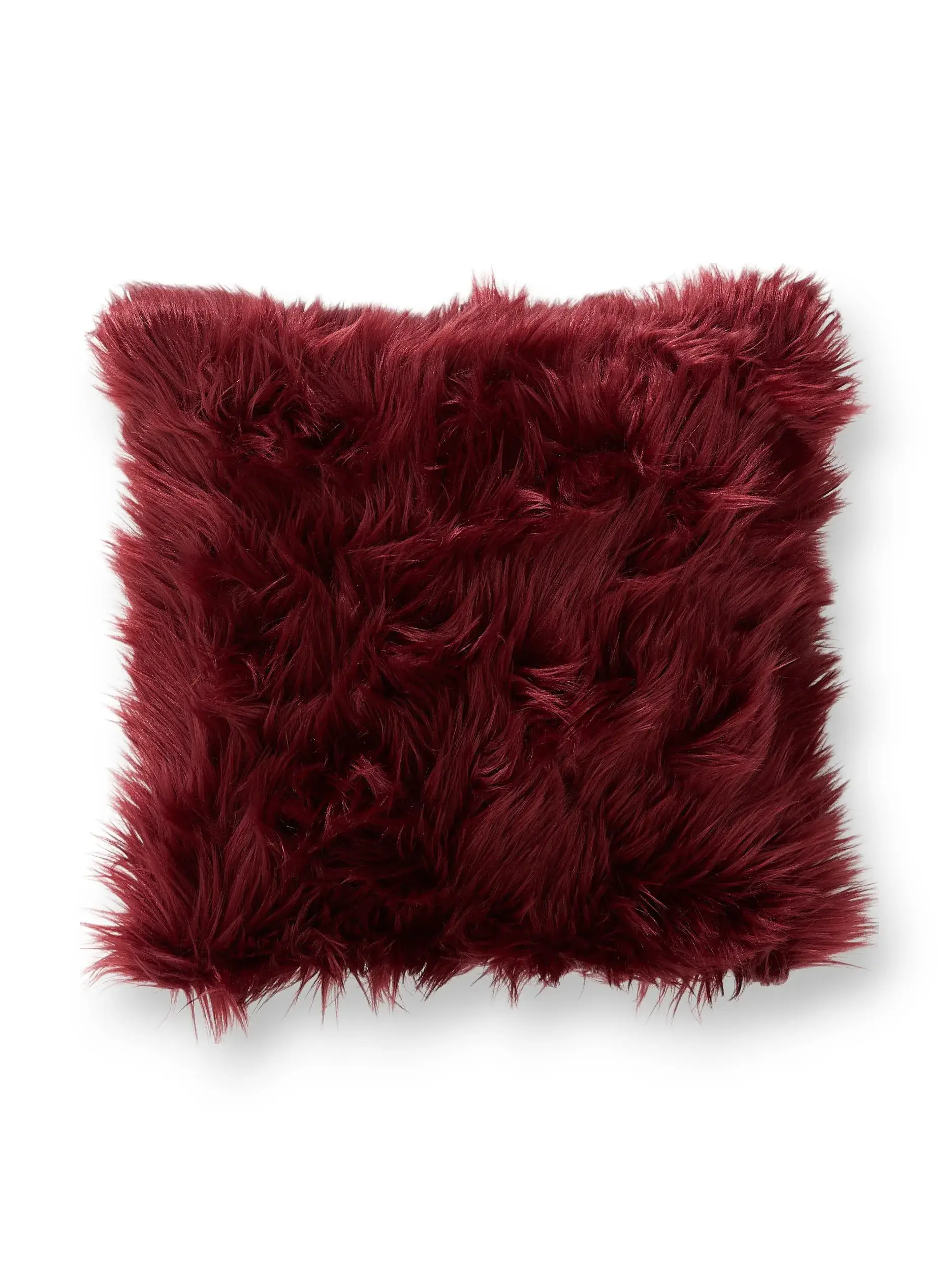 Kissen Nanuk Bordeaux im Design Einfarbig aus 70% Polyacryl, 30% Polyester von benuta Pop