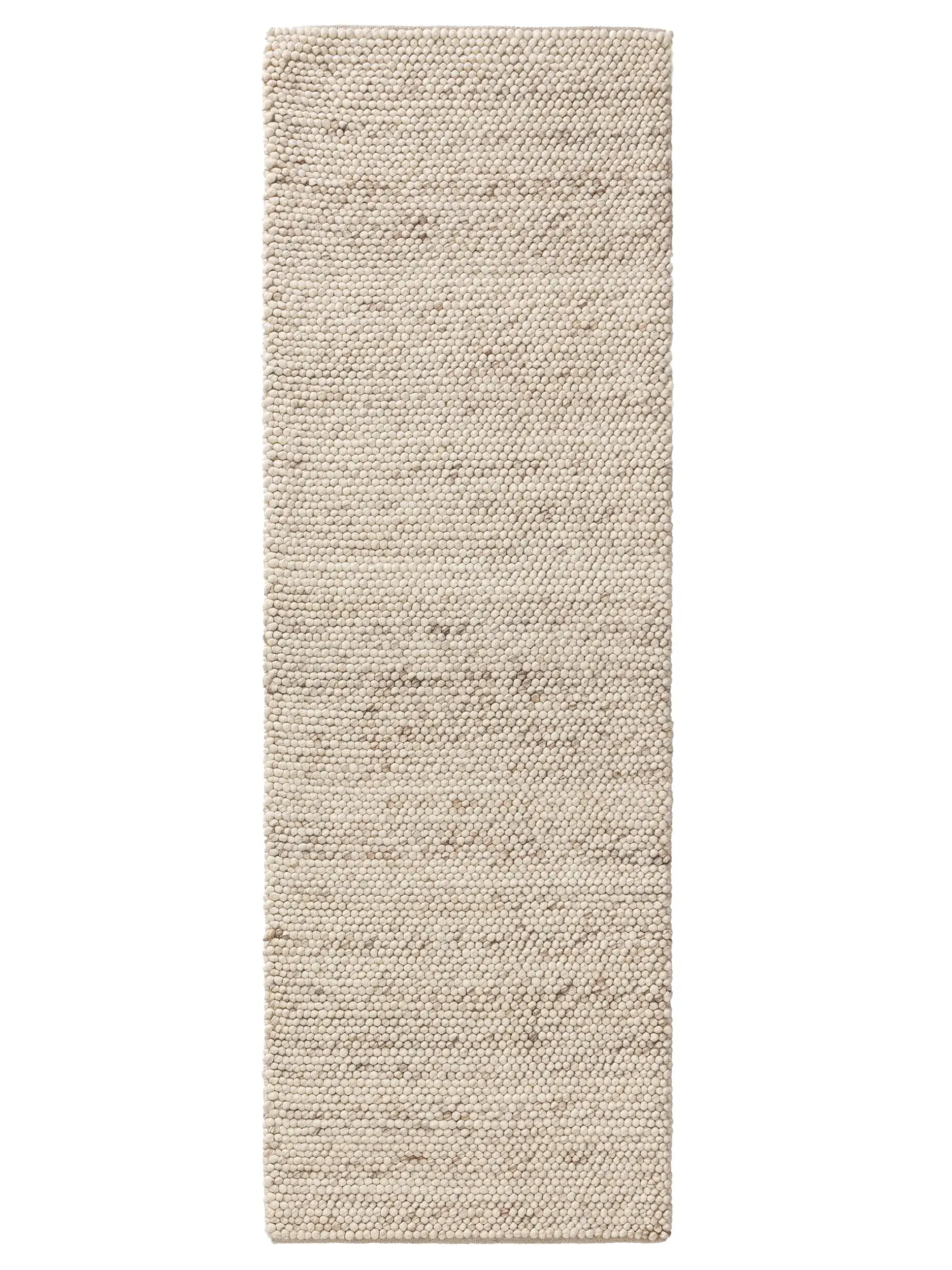 Wollteppich Läufer Beads Beige von 