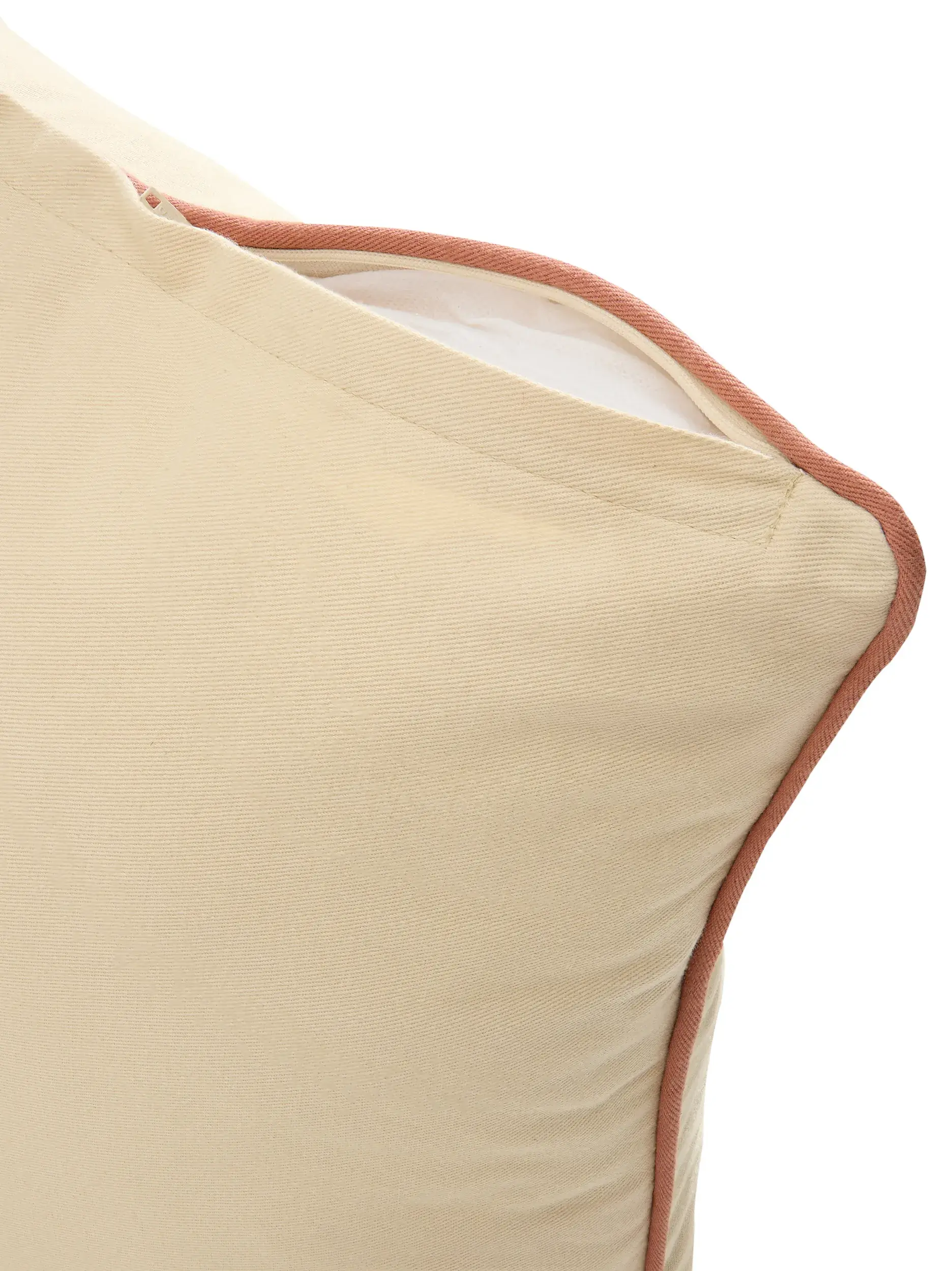 Pude Ines Cremehvid/Terracotta fra benuta pure