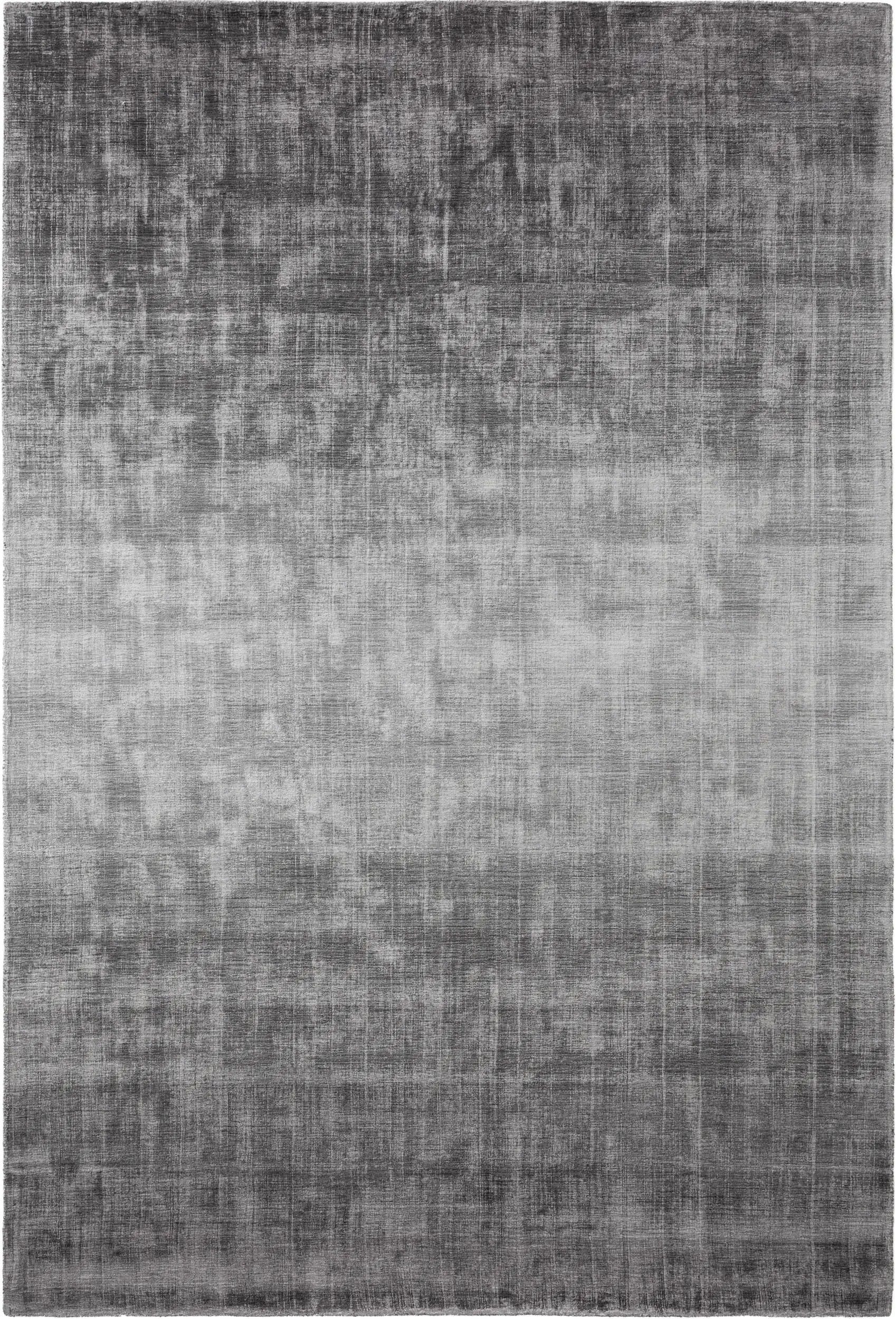 Tapis en 100% Viscose en Gris avec une pile de 100% Viscose de hauteur de benuta Finest