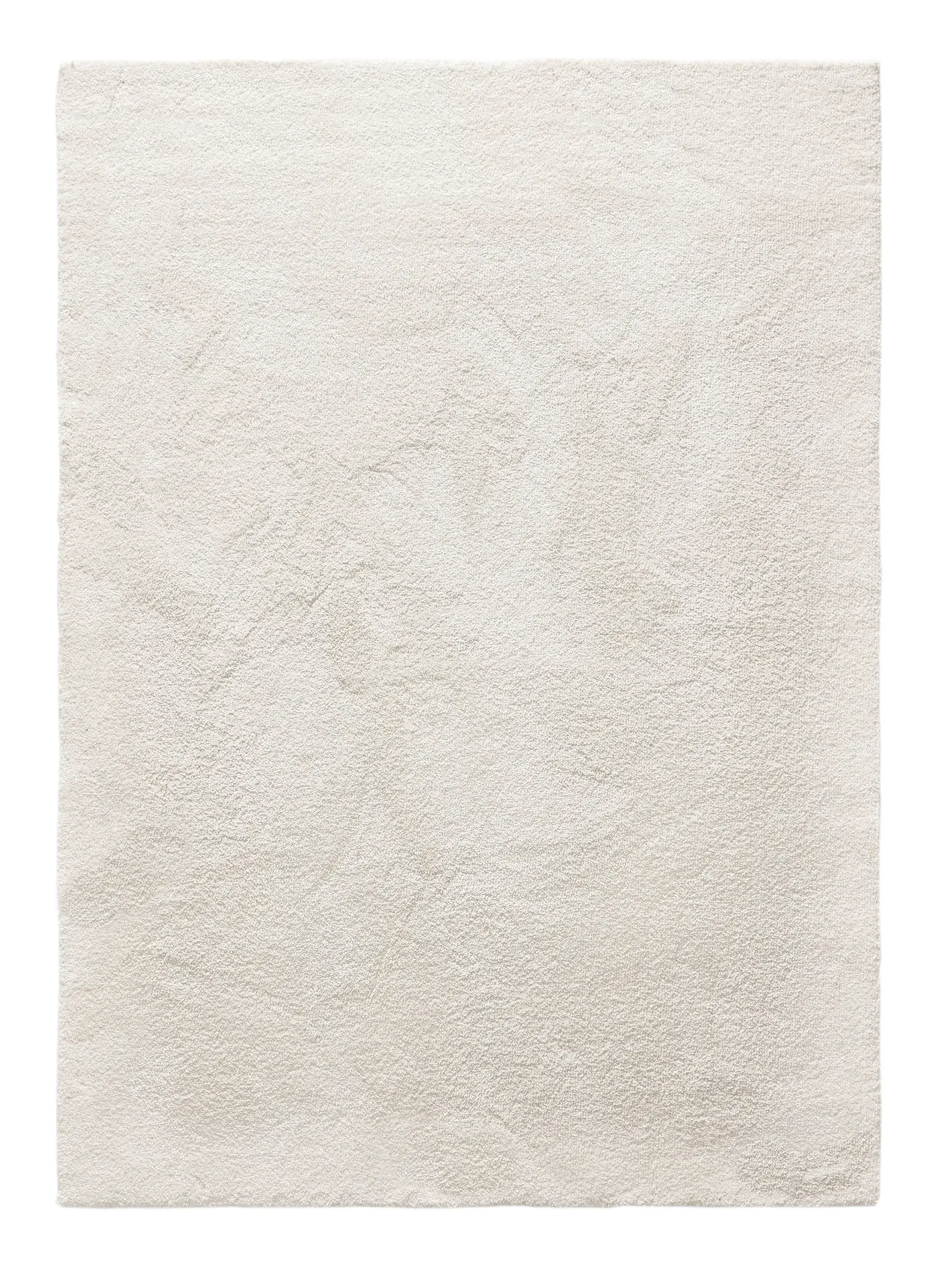 Rug made of 100% Polypropylen in Weiß with a 100% Polypropylen high pile by benuta Nest