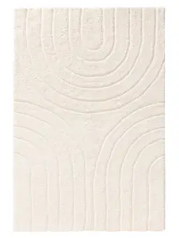 Hochflorteppich Emy Cream