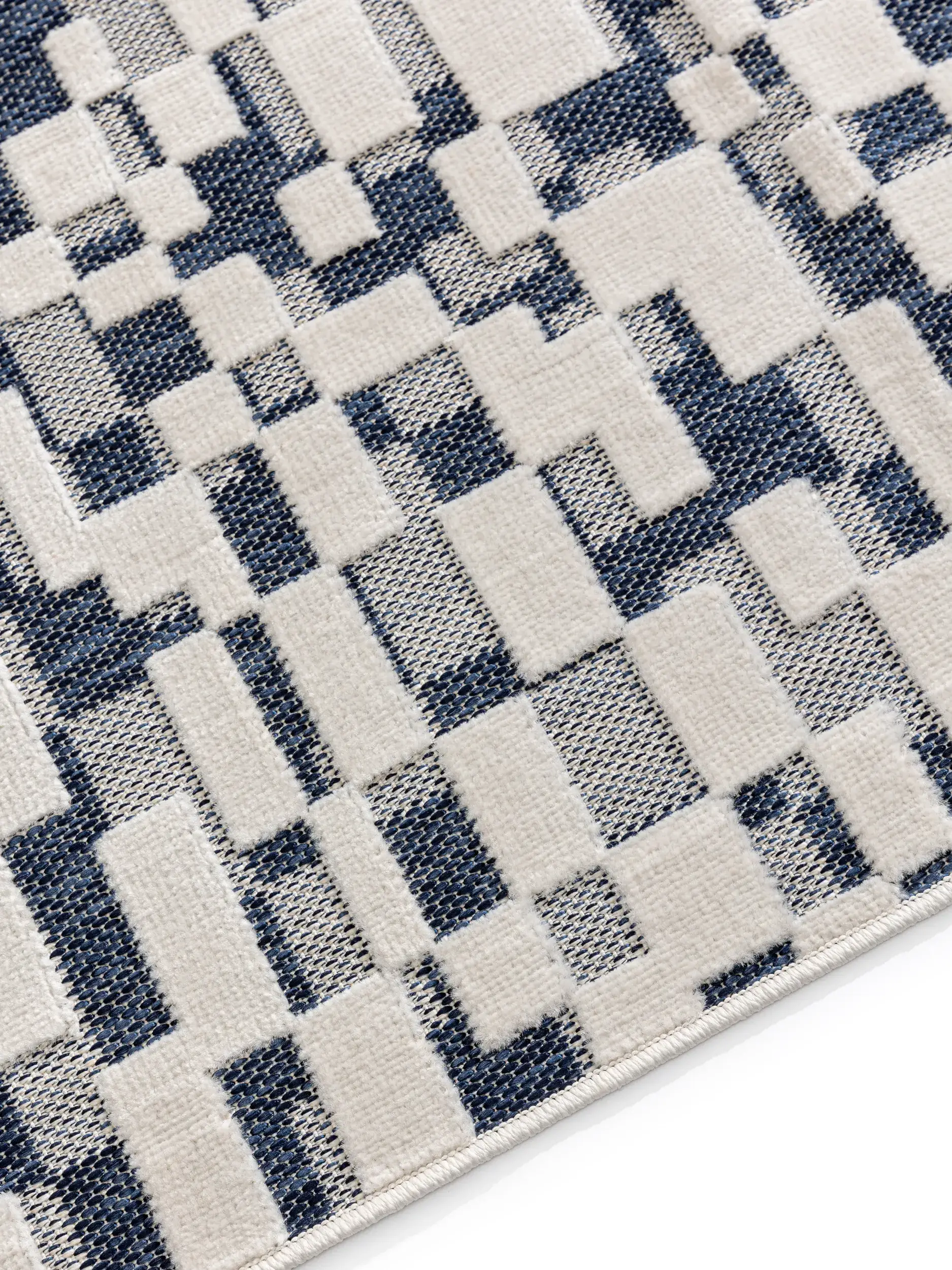 Teppe av 100% Polypropylen i Blau med 100% Polypropylen høy lugg fra benuta Basic