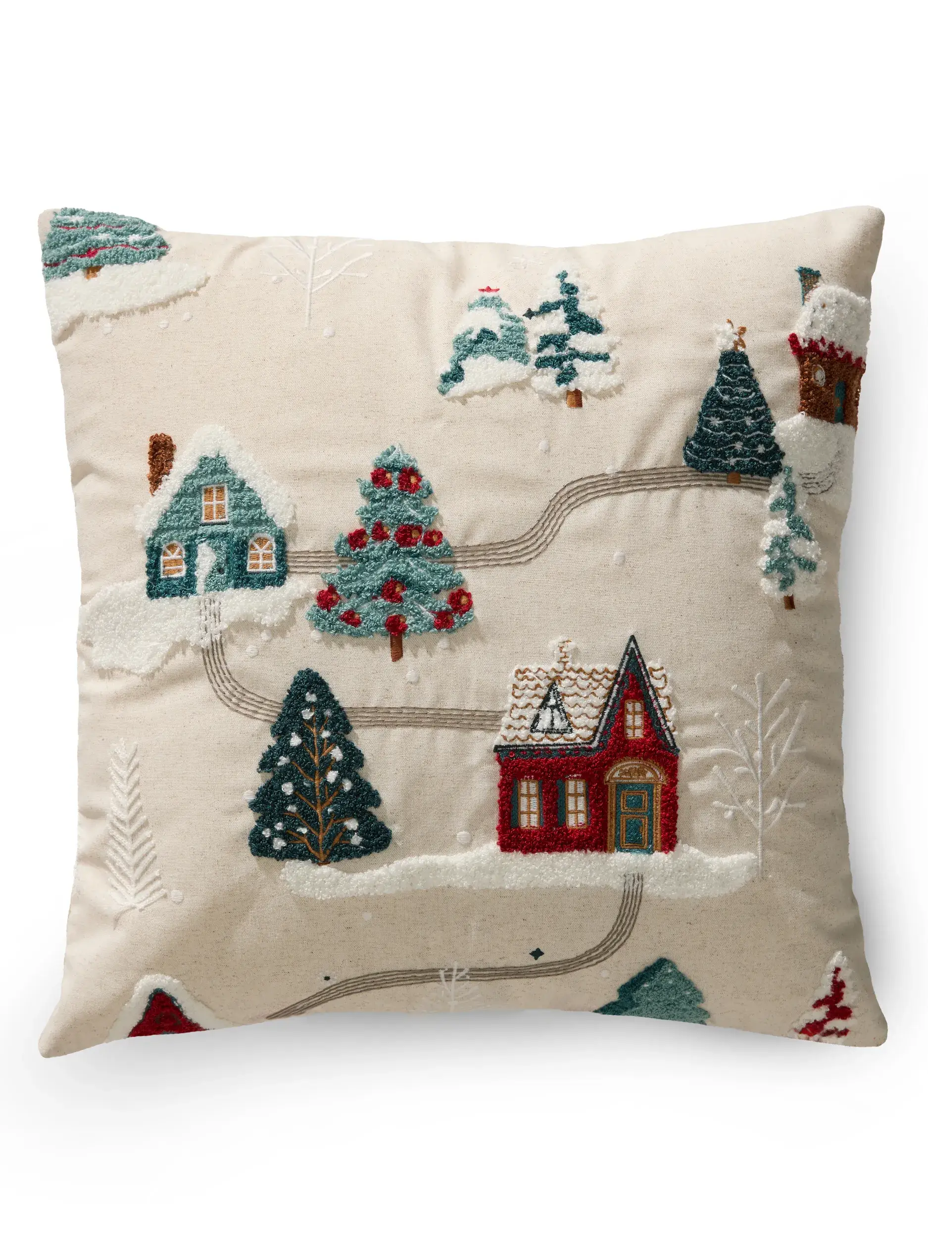 Kerstkussen Joyful Wit van benuta