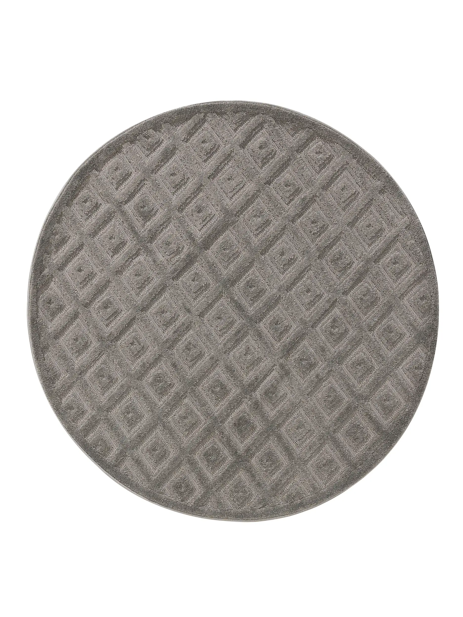 Rug made of 100% Polypropylen in Grey with a 100% Polypropylen high pile by benuta Basic