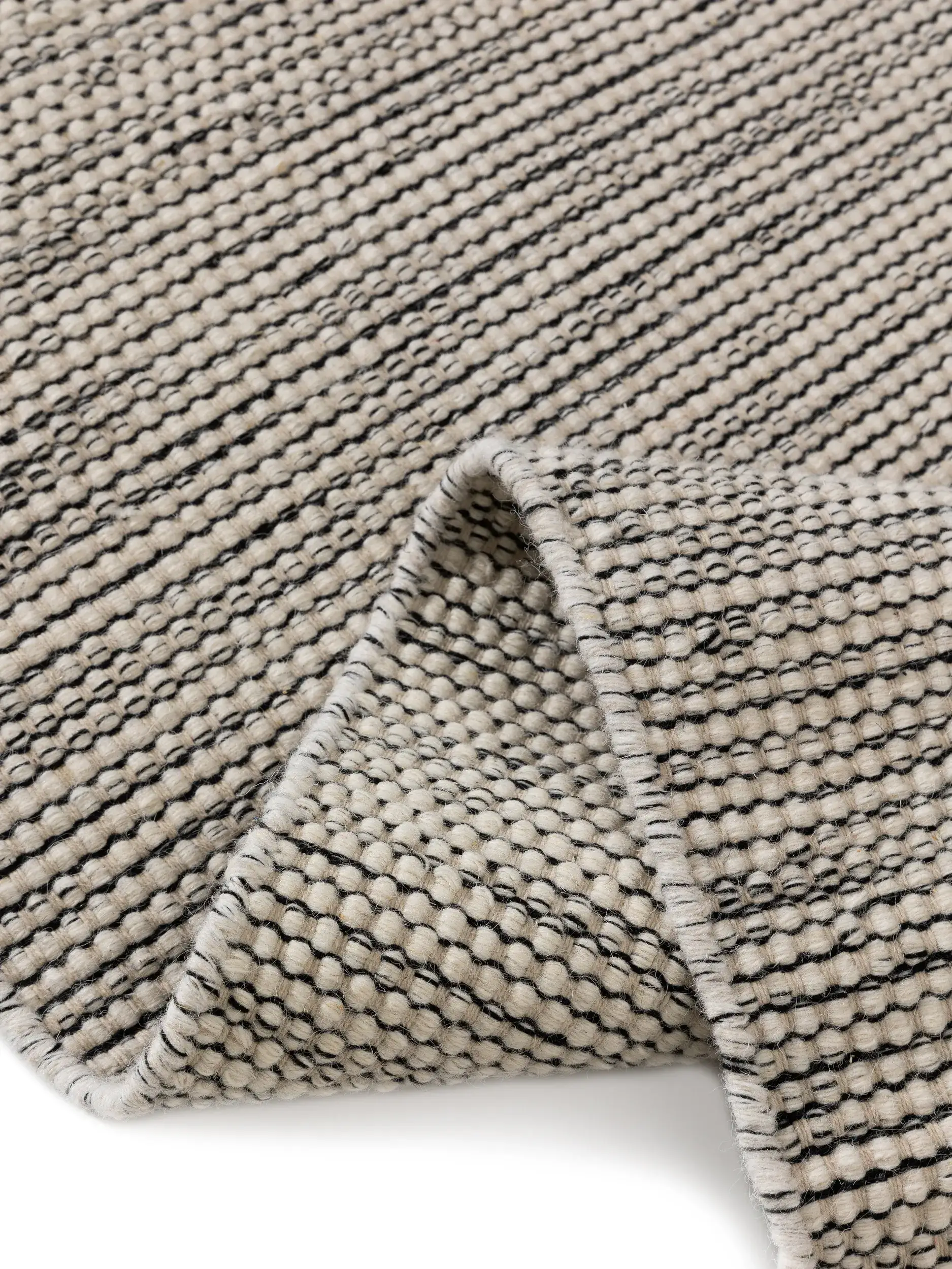 Teppich Rocco aus 80% Wolle, 20% Baumwolle in Beige von benuta Pure